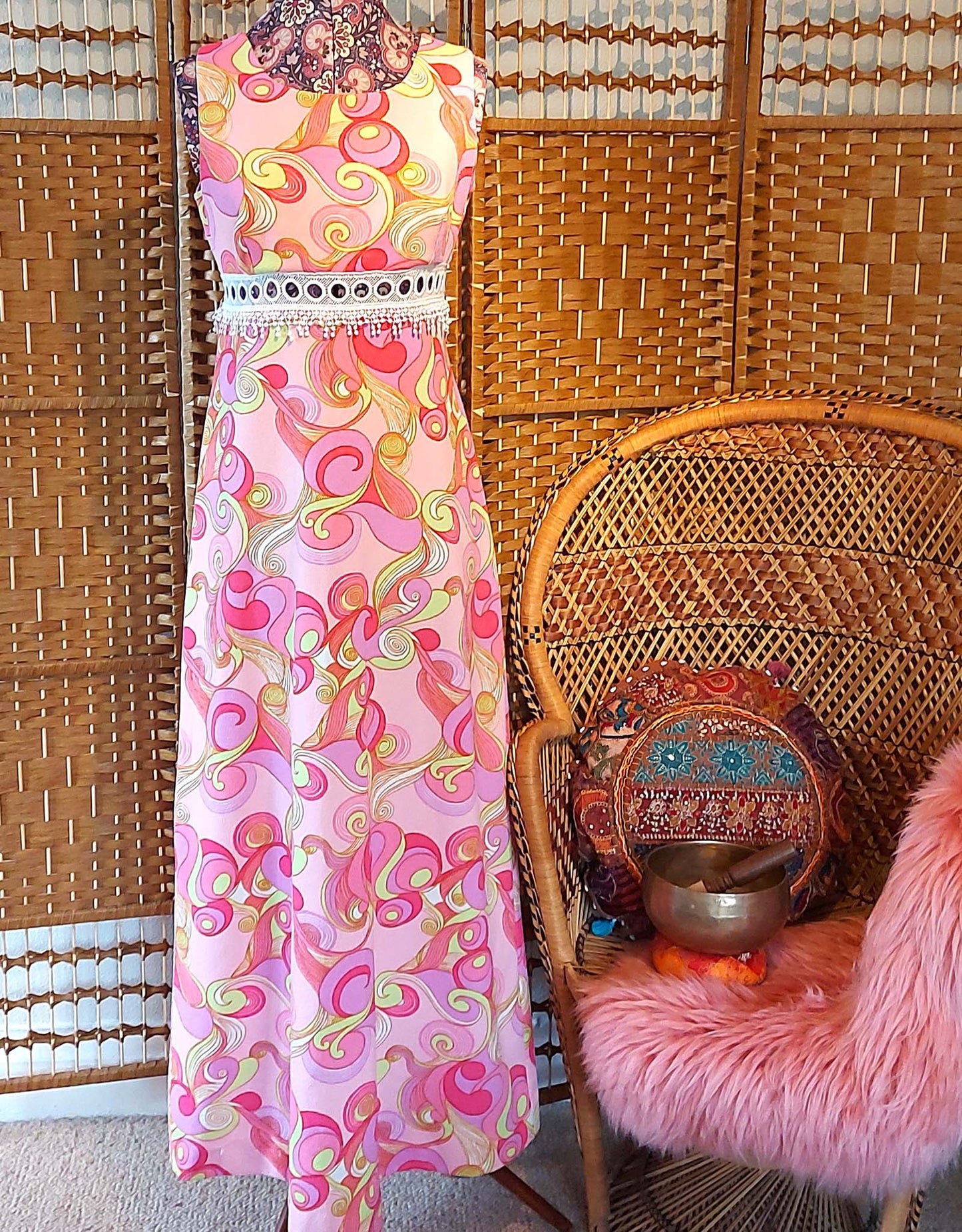 Alice Psychedelic Swirls Maxi Dress