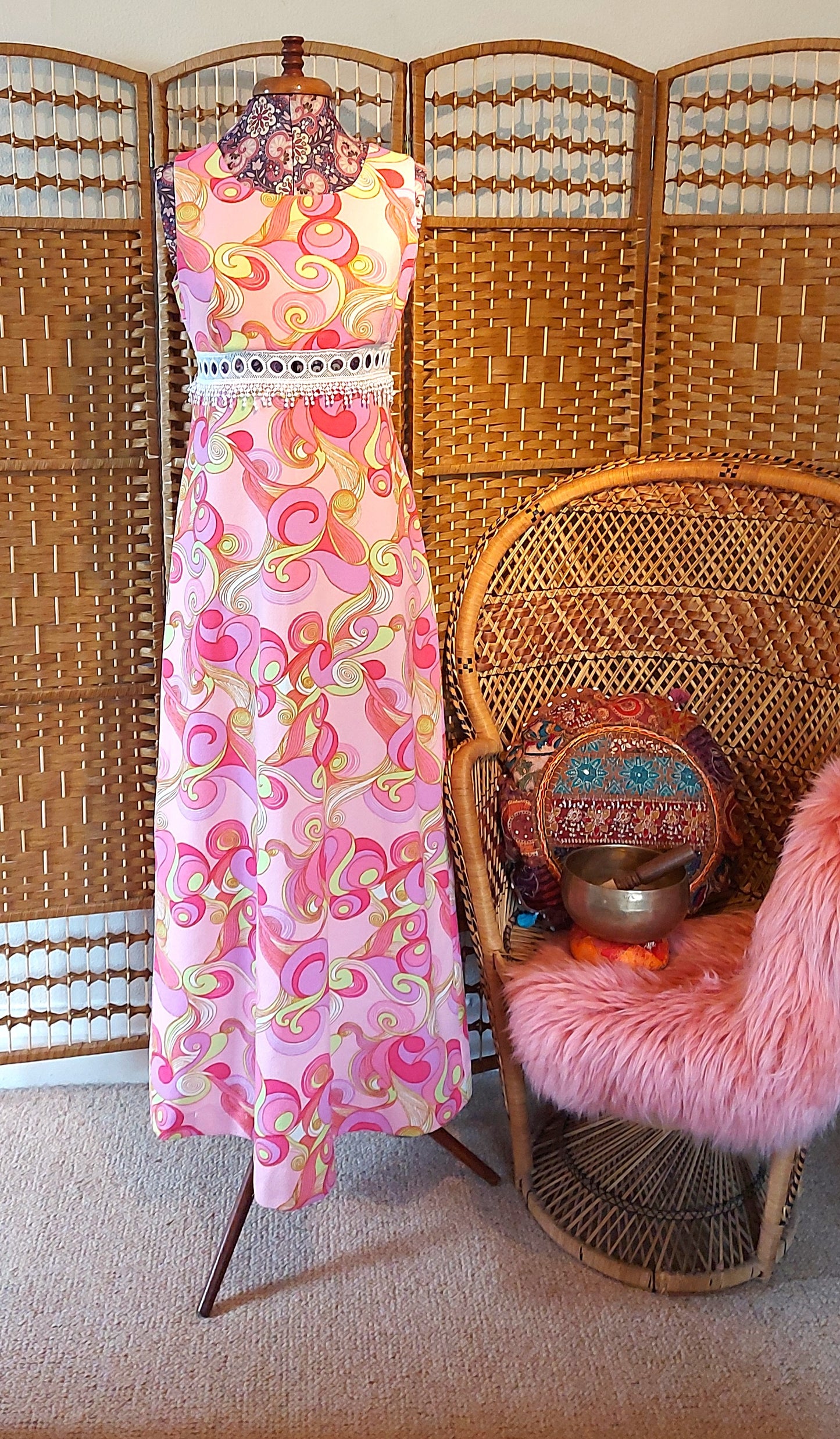 Alice Psychedelic Swirls Maxi Dress