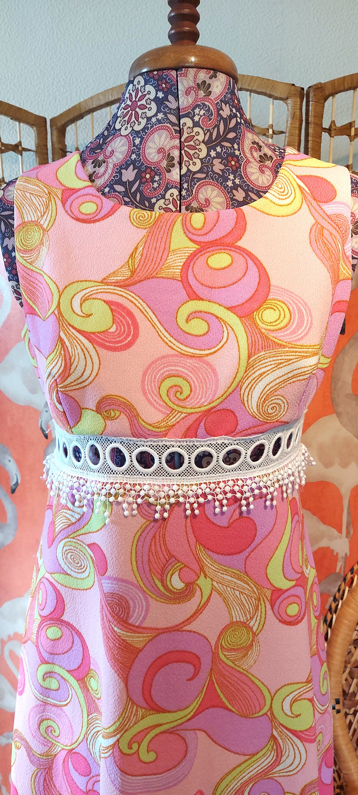 Alice Psychedelic Swirls Maxi Dress