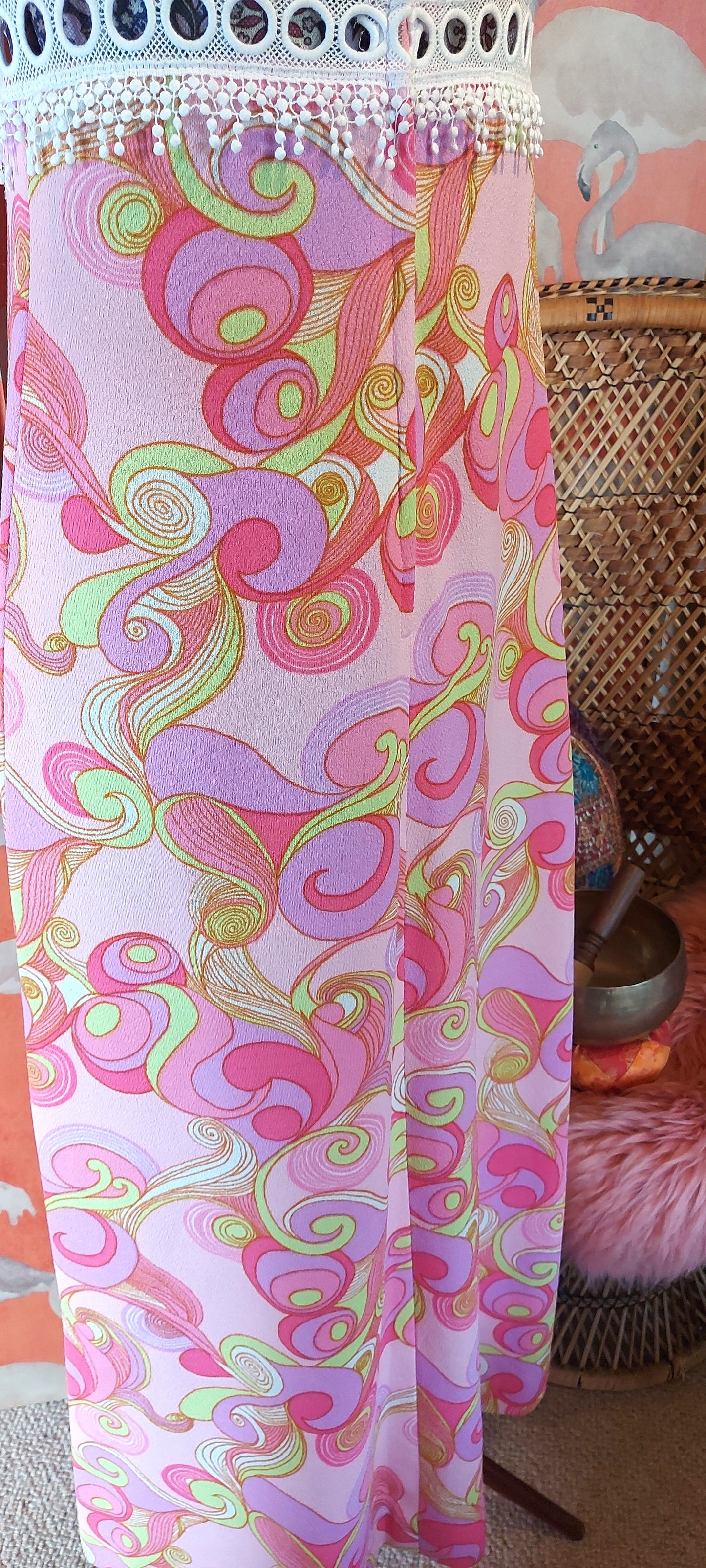 Alice Psychedelic Swirls Maxi Dress