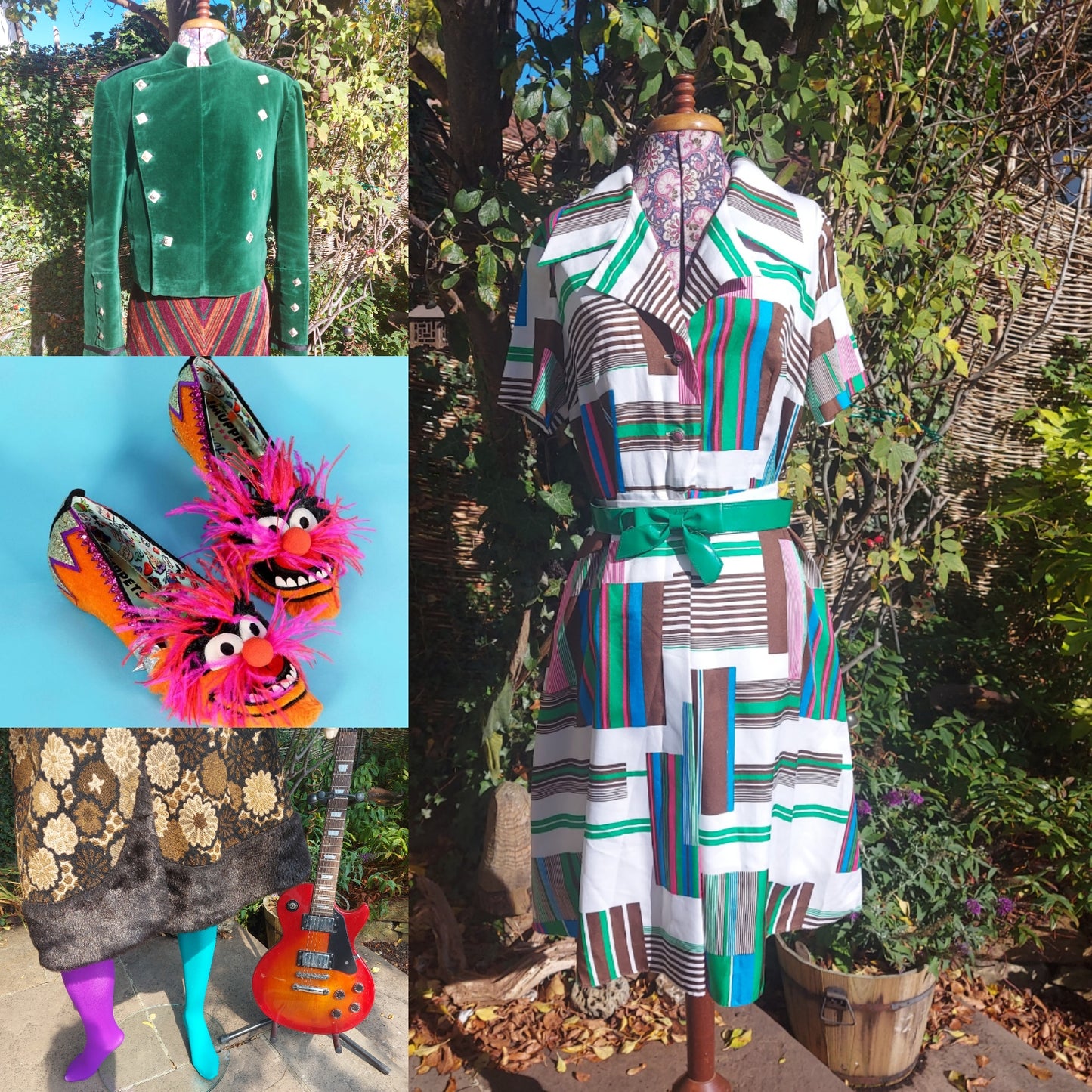 Gina Geometric Print Dress