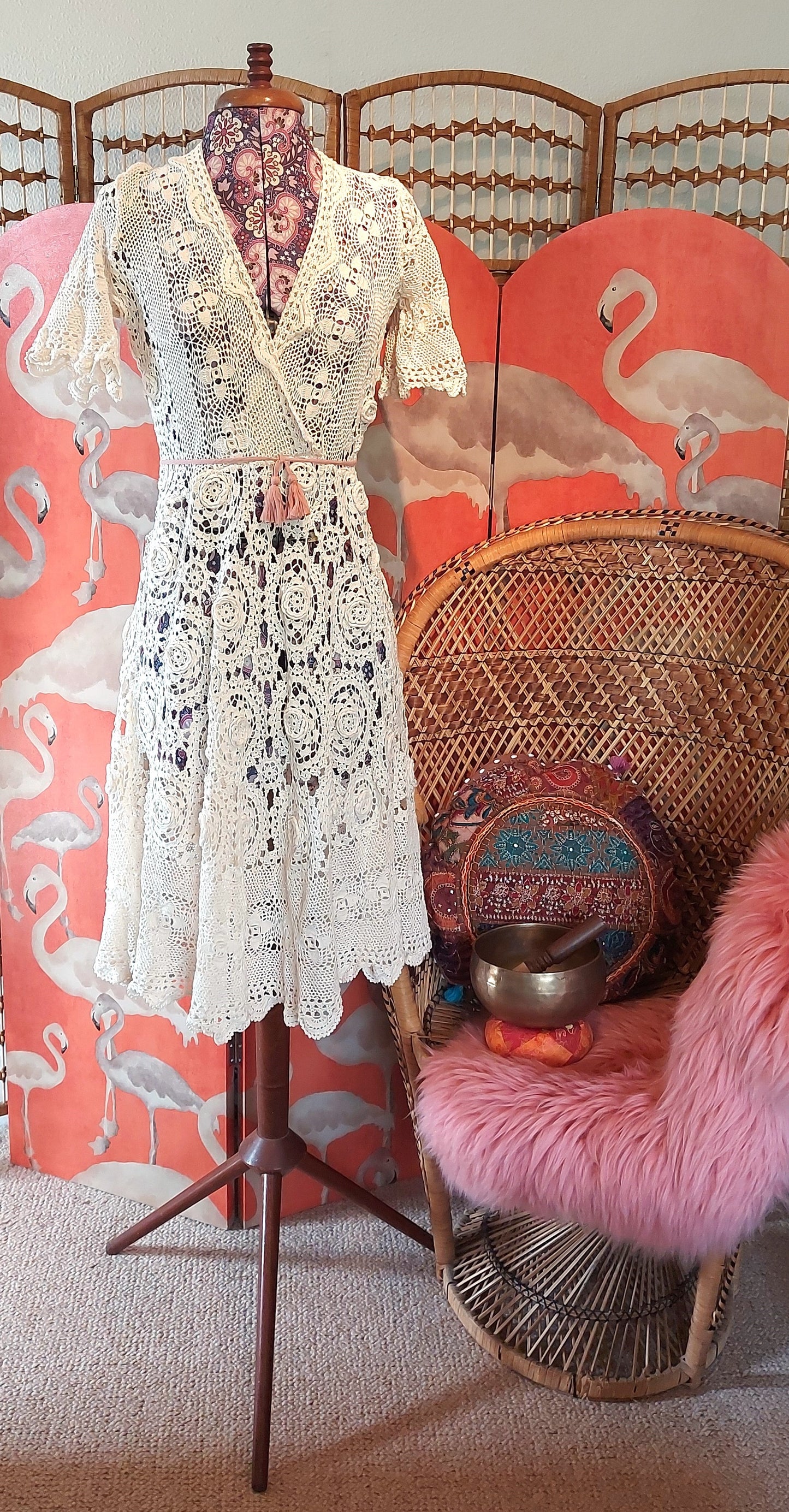 Moon gazer! Hand Crocheted Dress