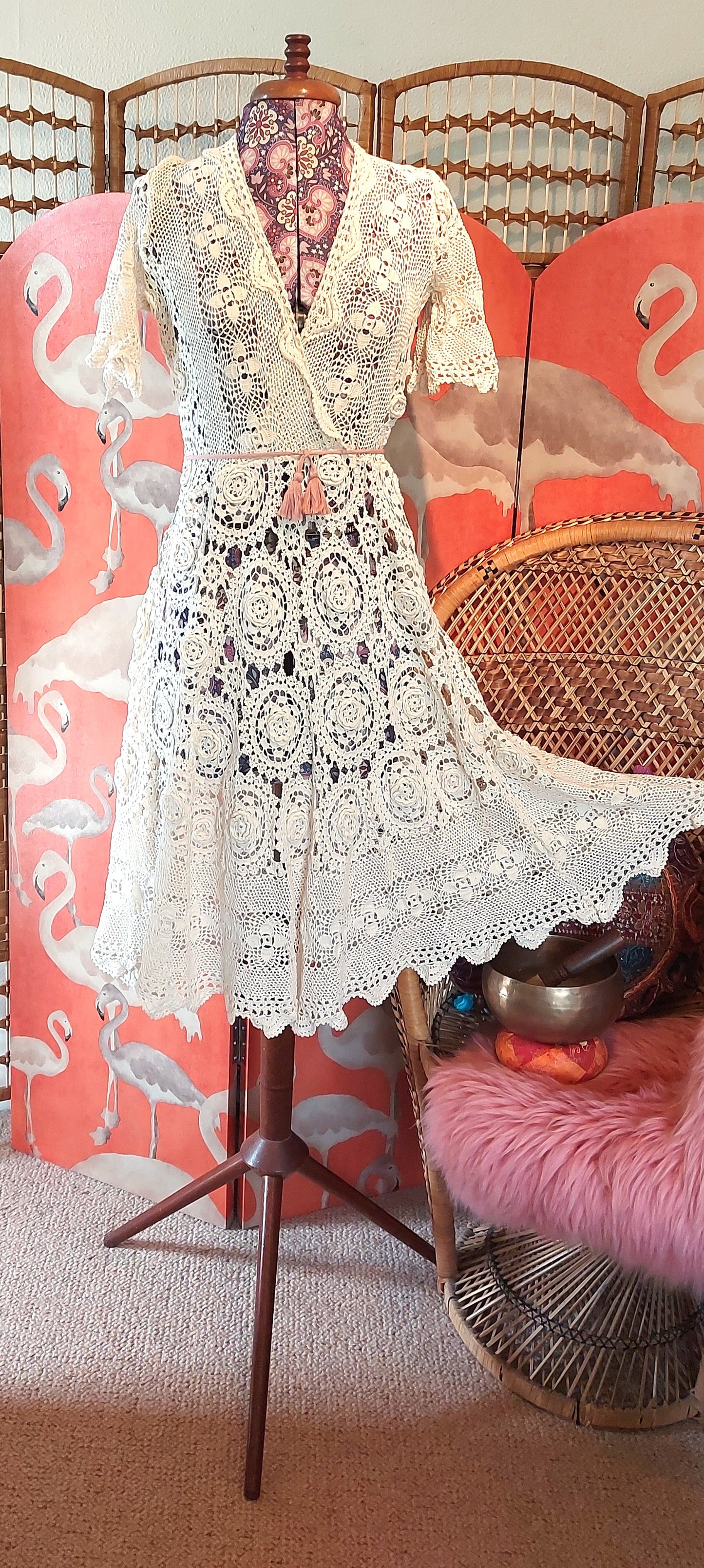 Moon gazer! Hand Crocheted Dress