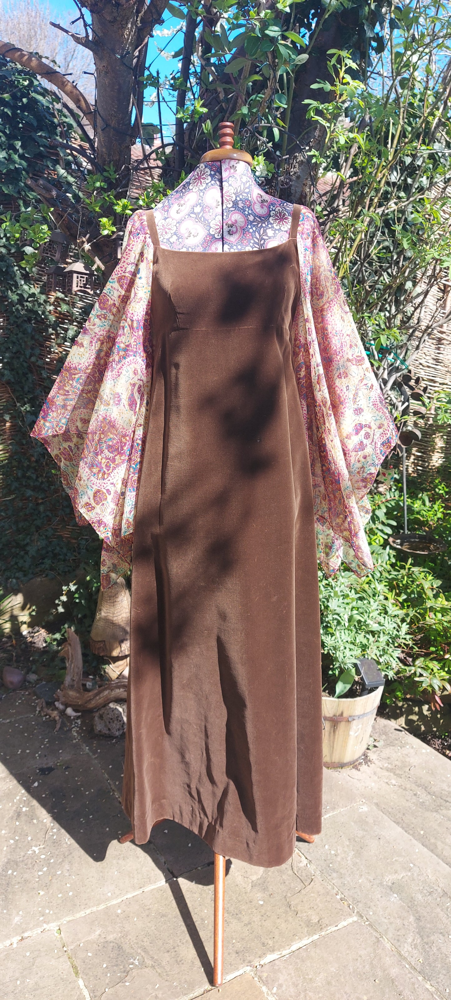 The stars are aligned...Angel Sleeve Velvet Maxi Dress by QUAD