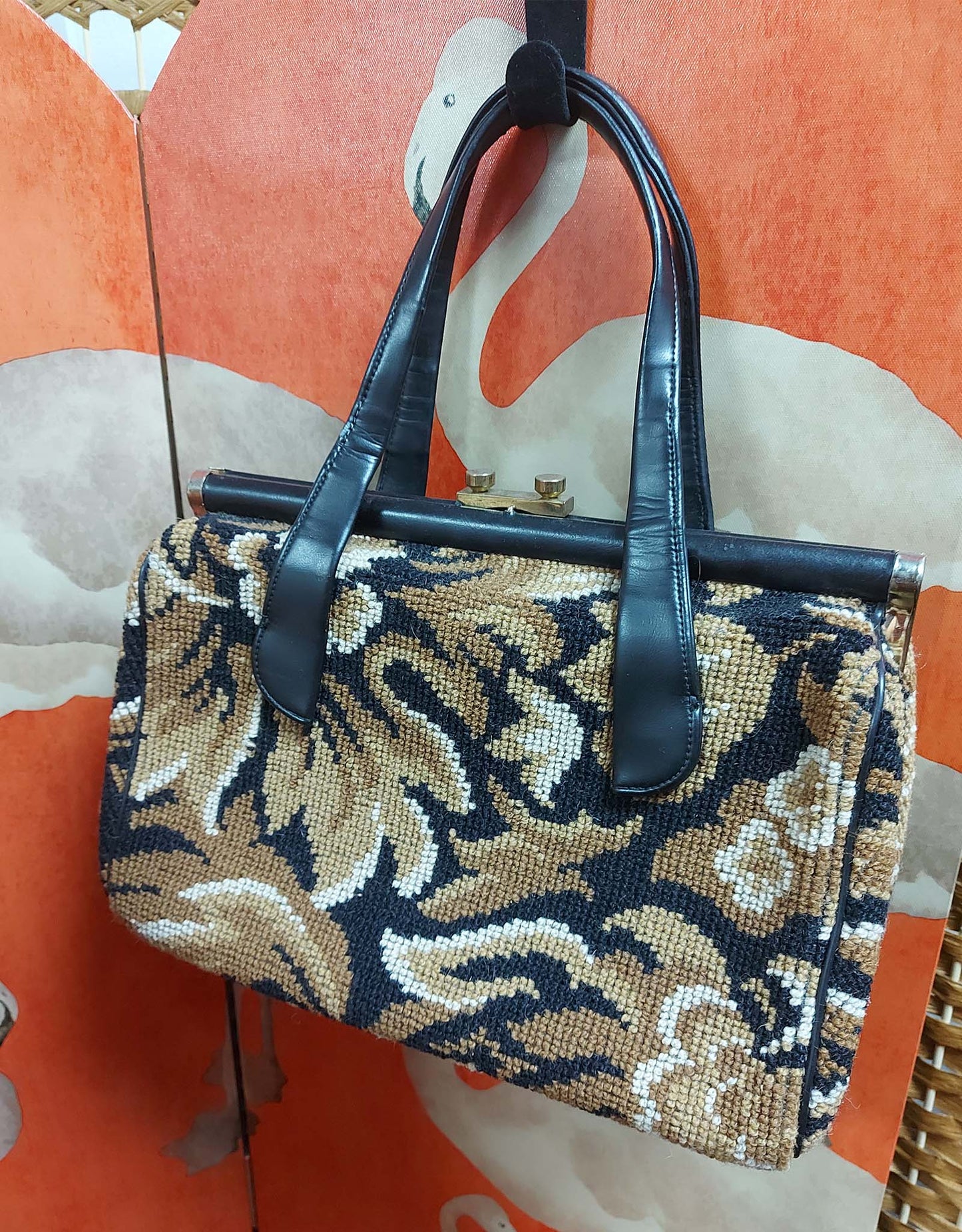 1970's tapestry Carpet Bag
