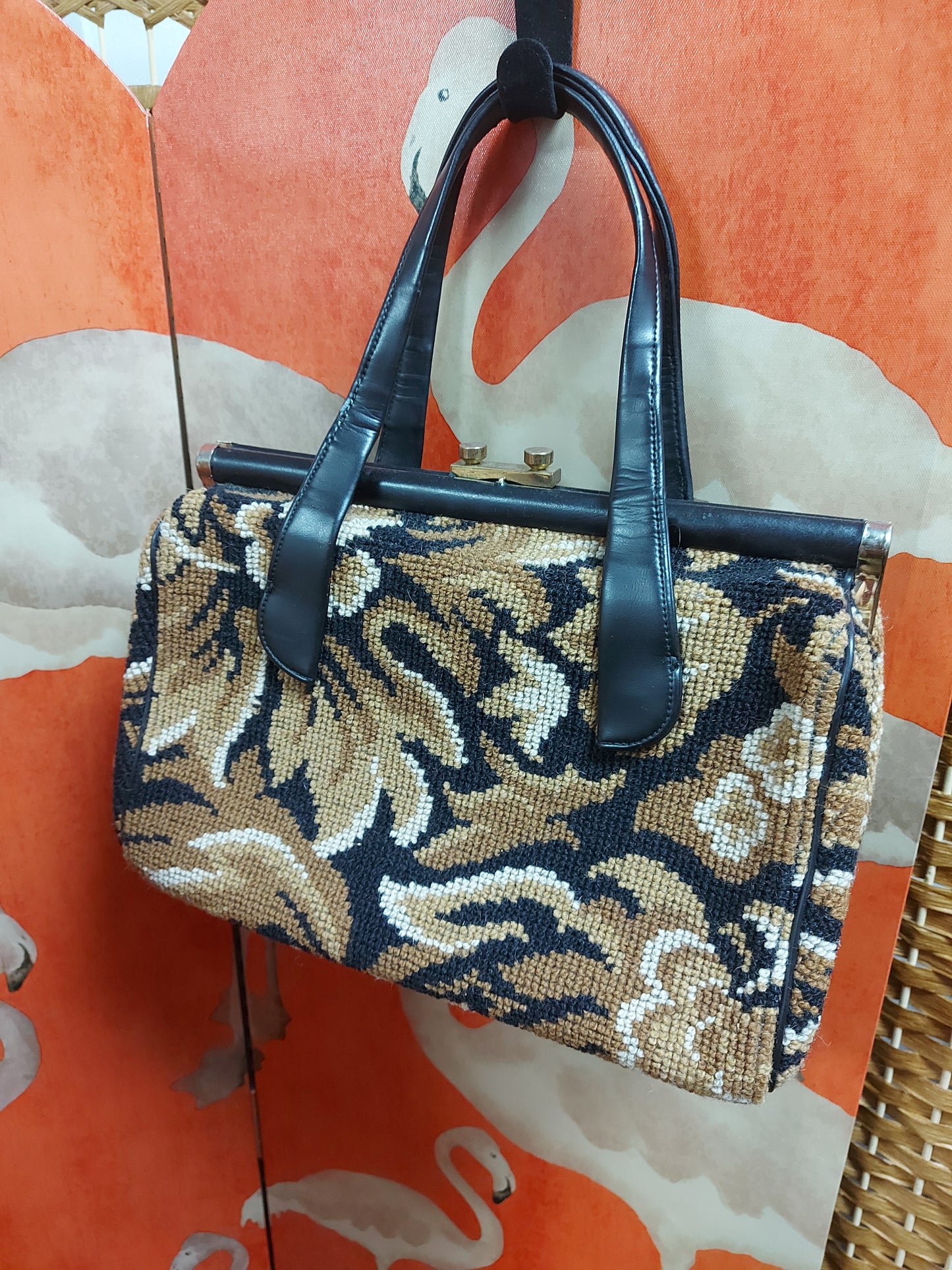 1970's tapestry Carpet Bag