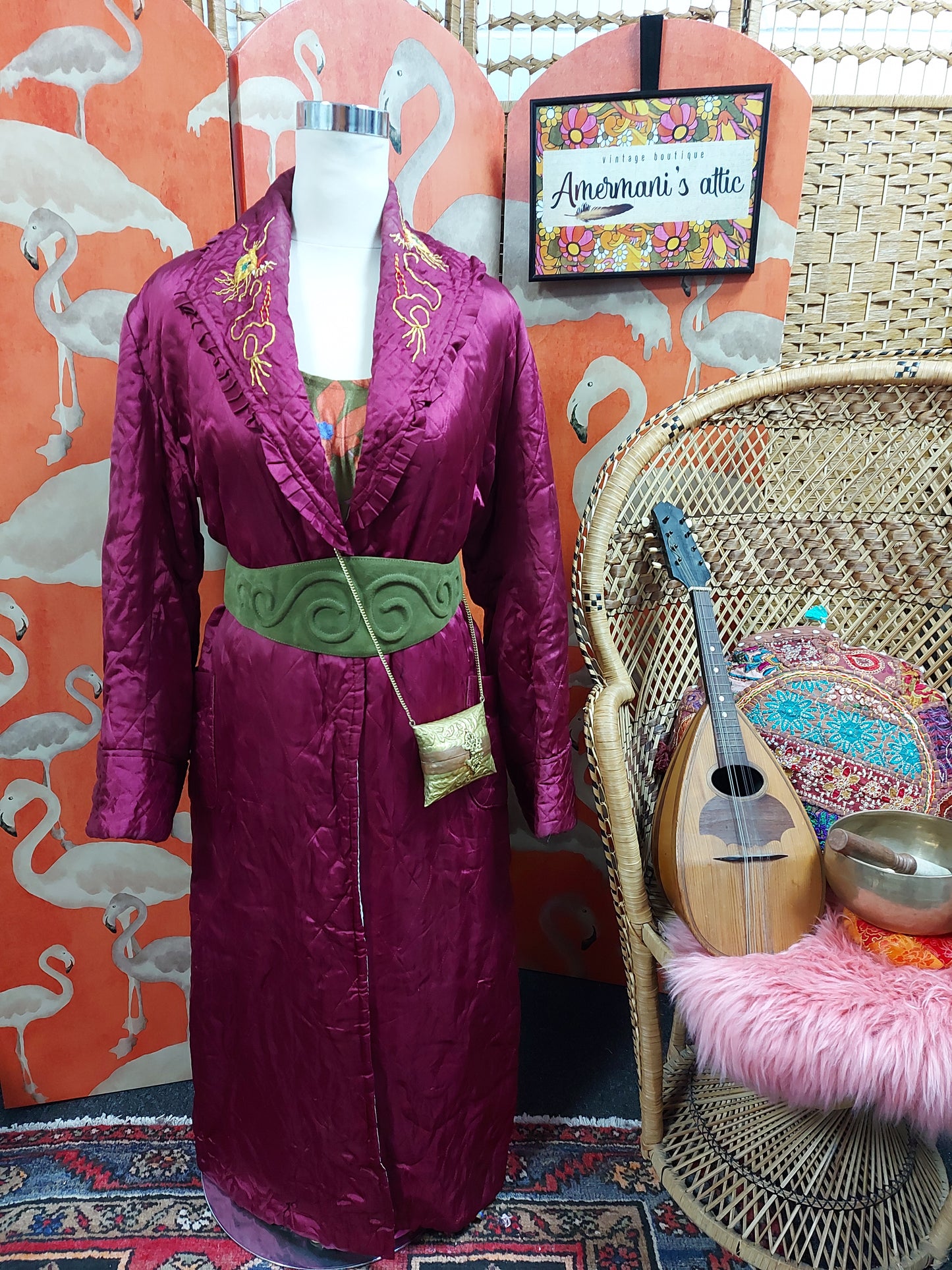 1920's Prancing Dragon Art Deco Robe