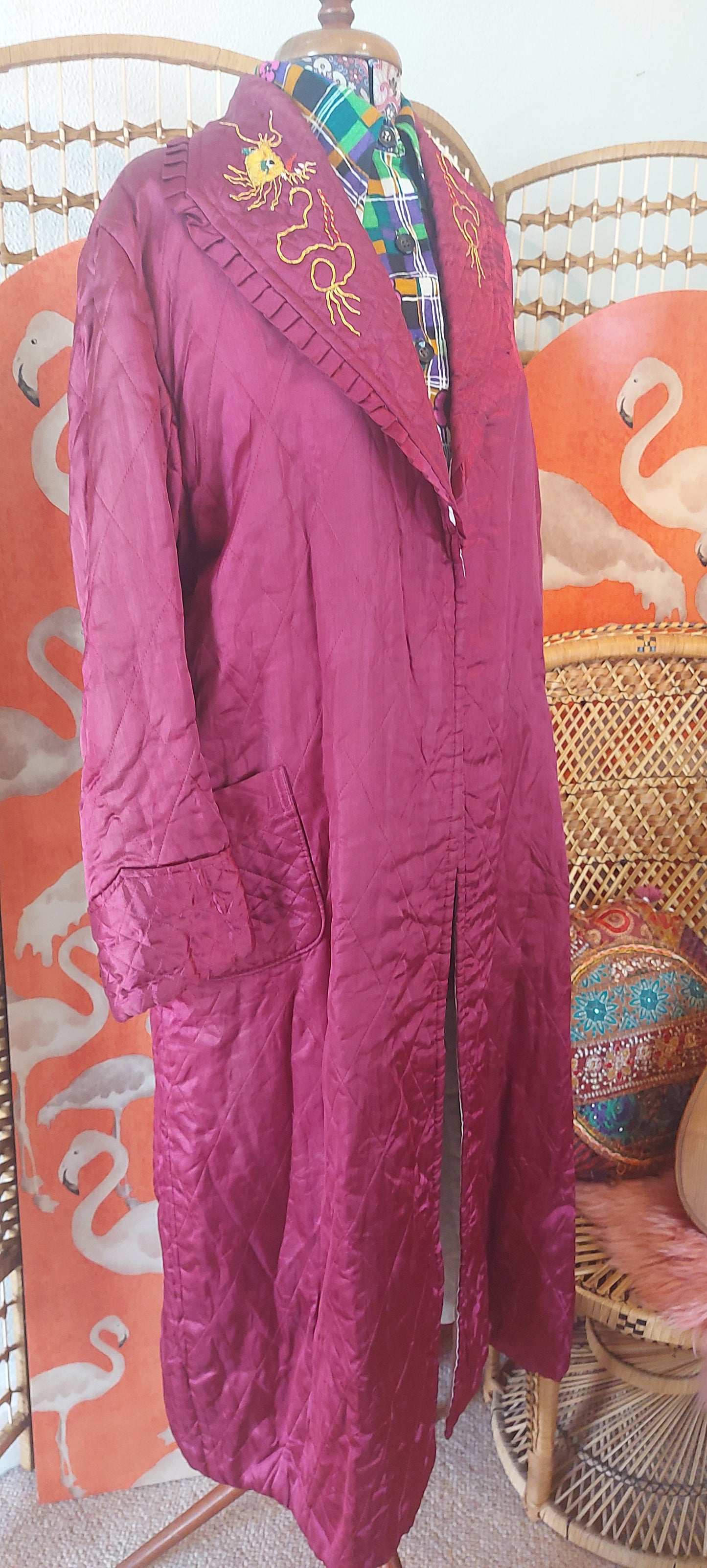 1920's Prancing Dragon Art Deco Robe