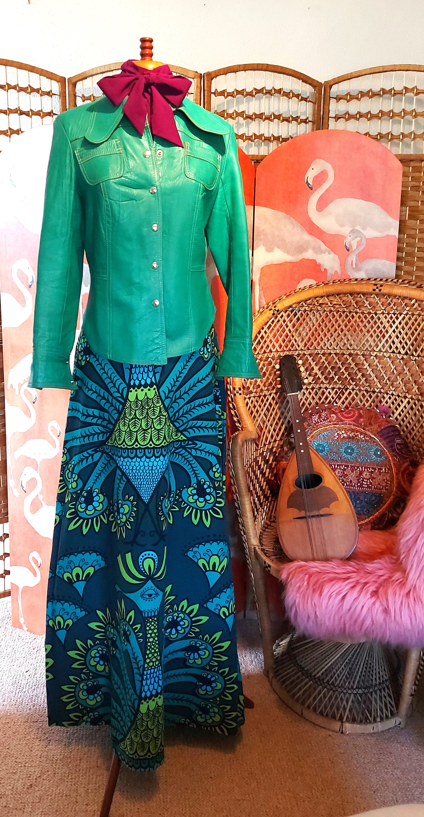 Eye of Aurora Psychedelic Maxi Skirt