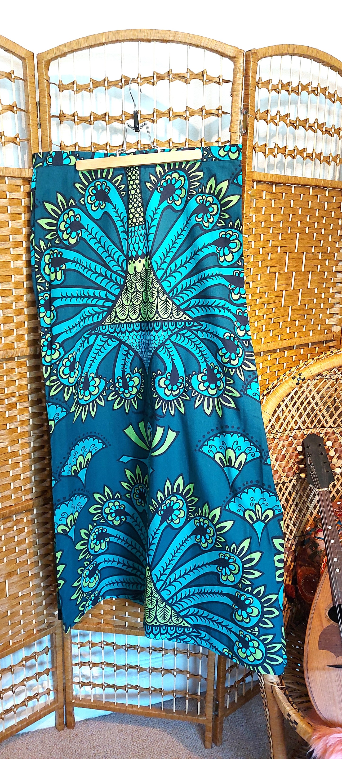 Eye of Aurora Psychedelic Maxi Skirt
