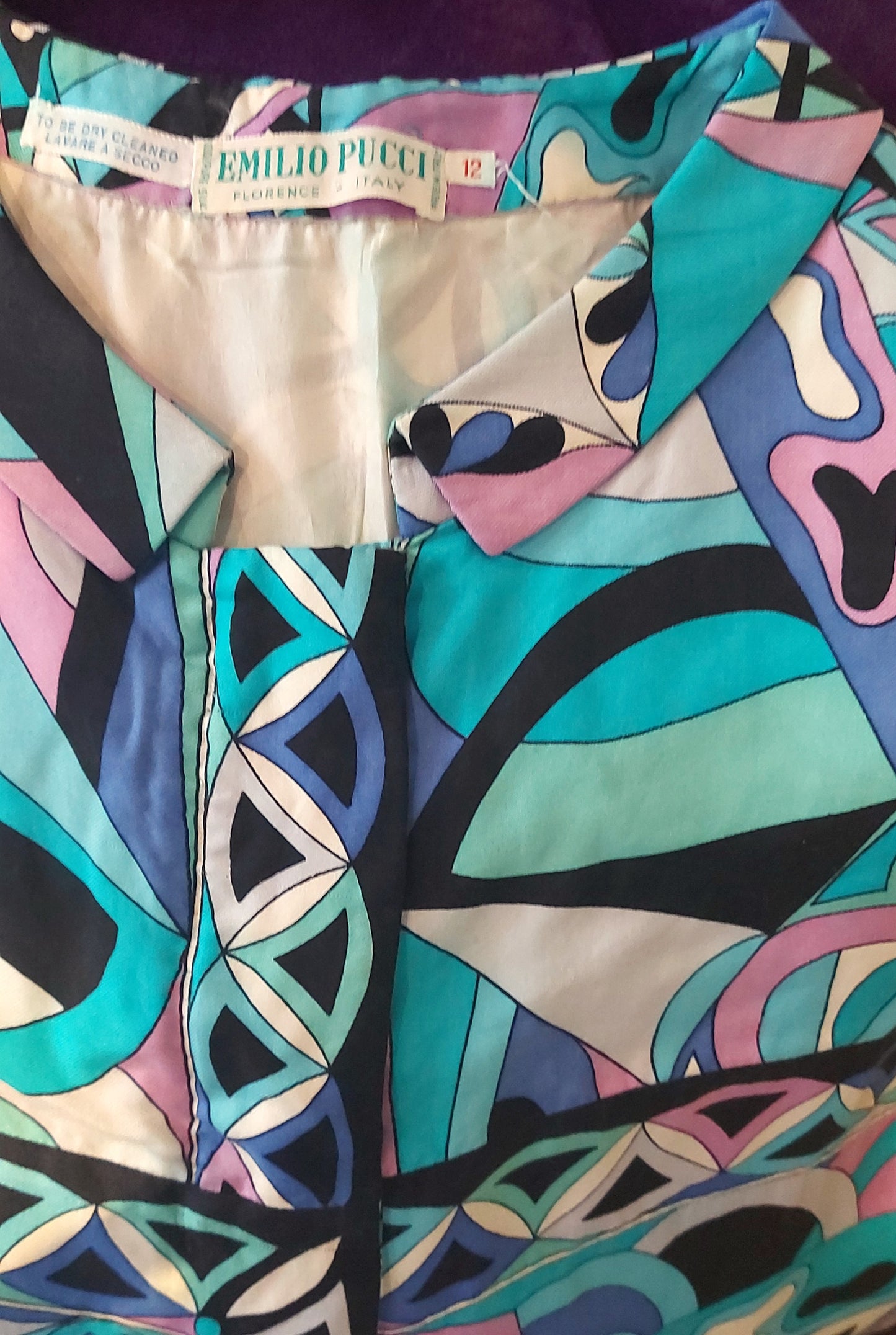 1960's Designer PUCCI Silk Shift Dress