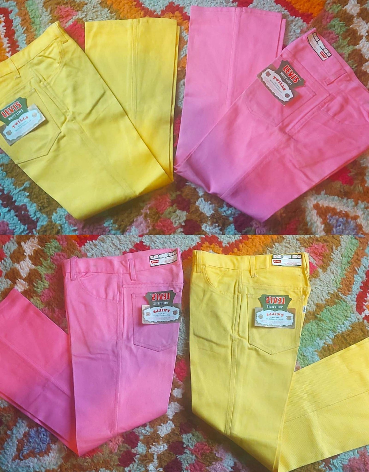 Super rare 1960s deadstock white tab levi's twills