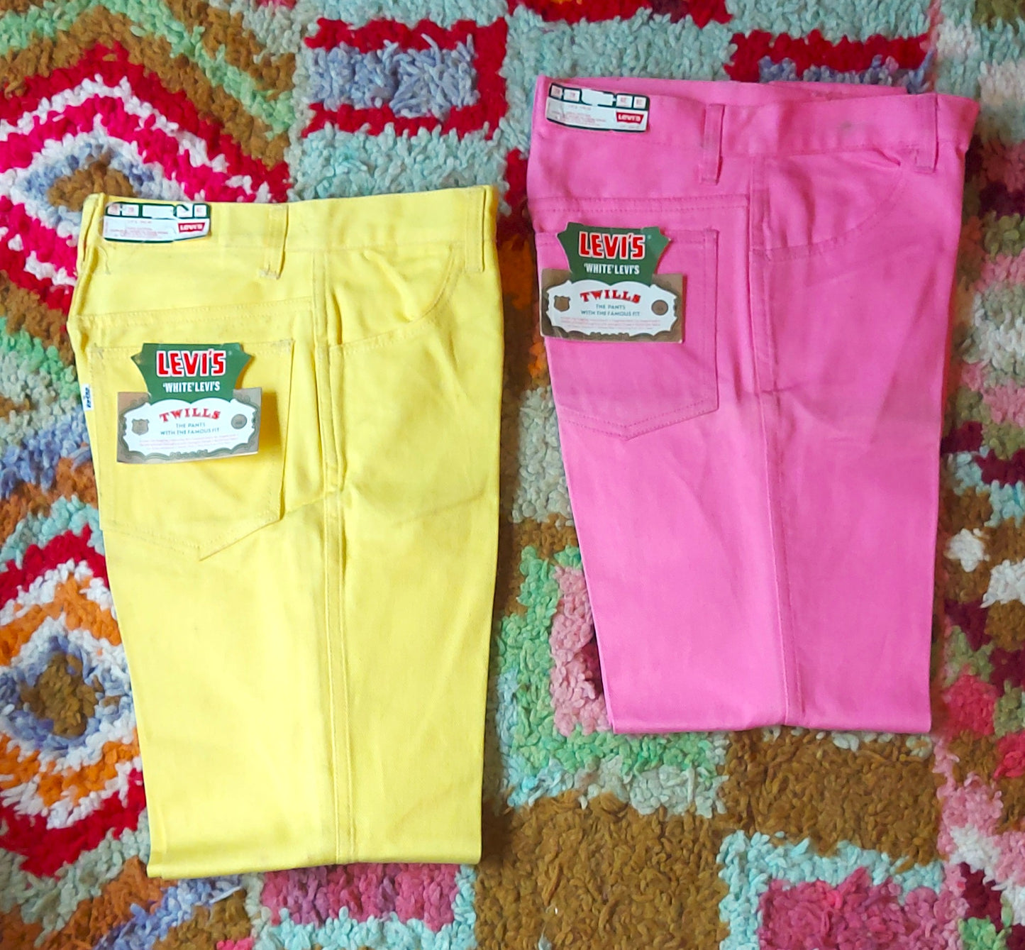 Super rare 1960s deadstock white tab levi's twills