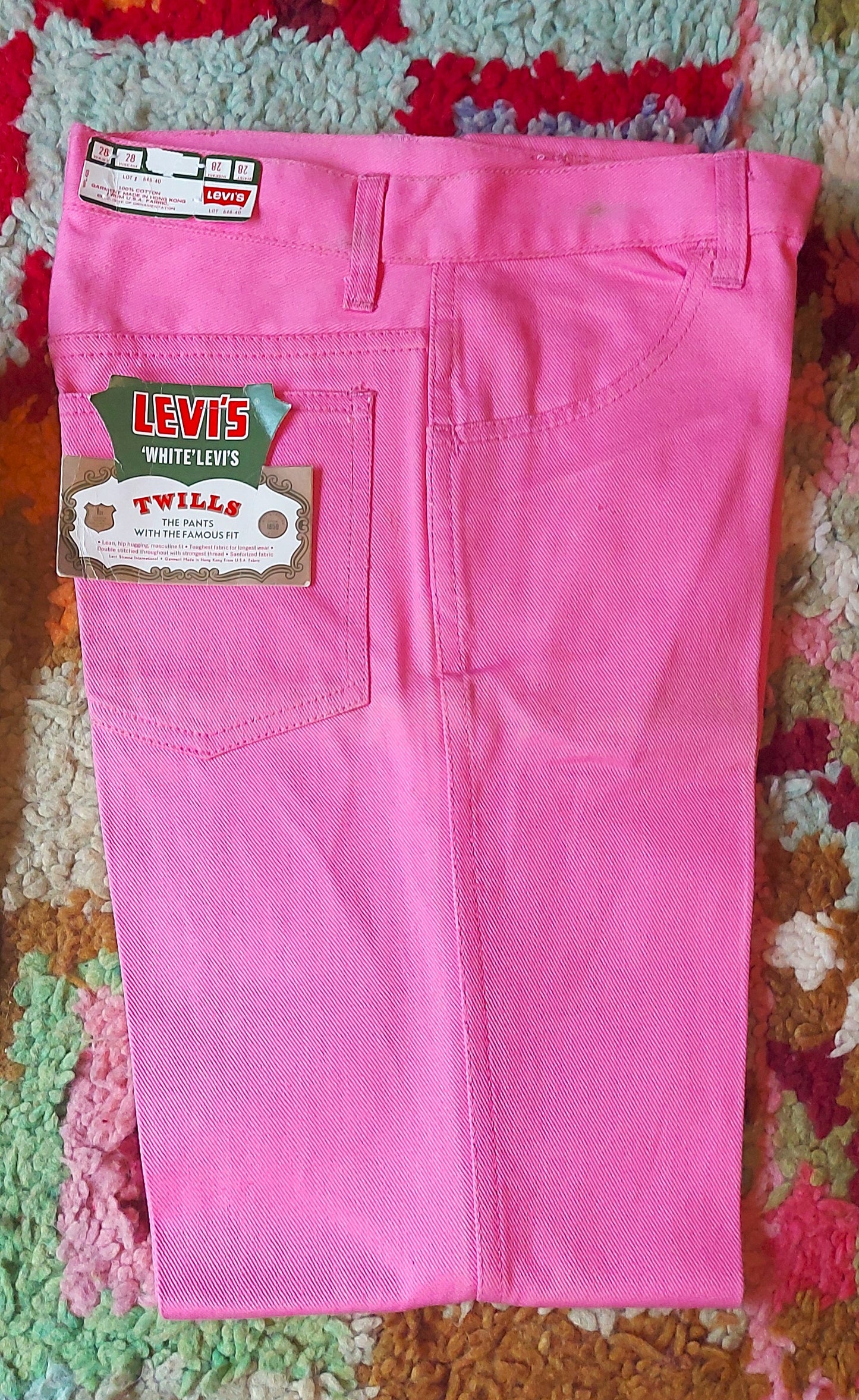 Super rare 1960s deadstock white tab levi's twills