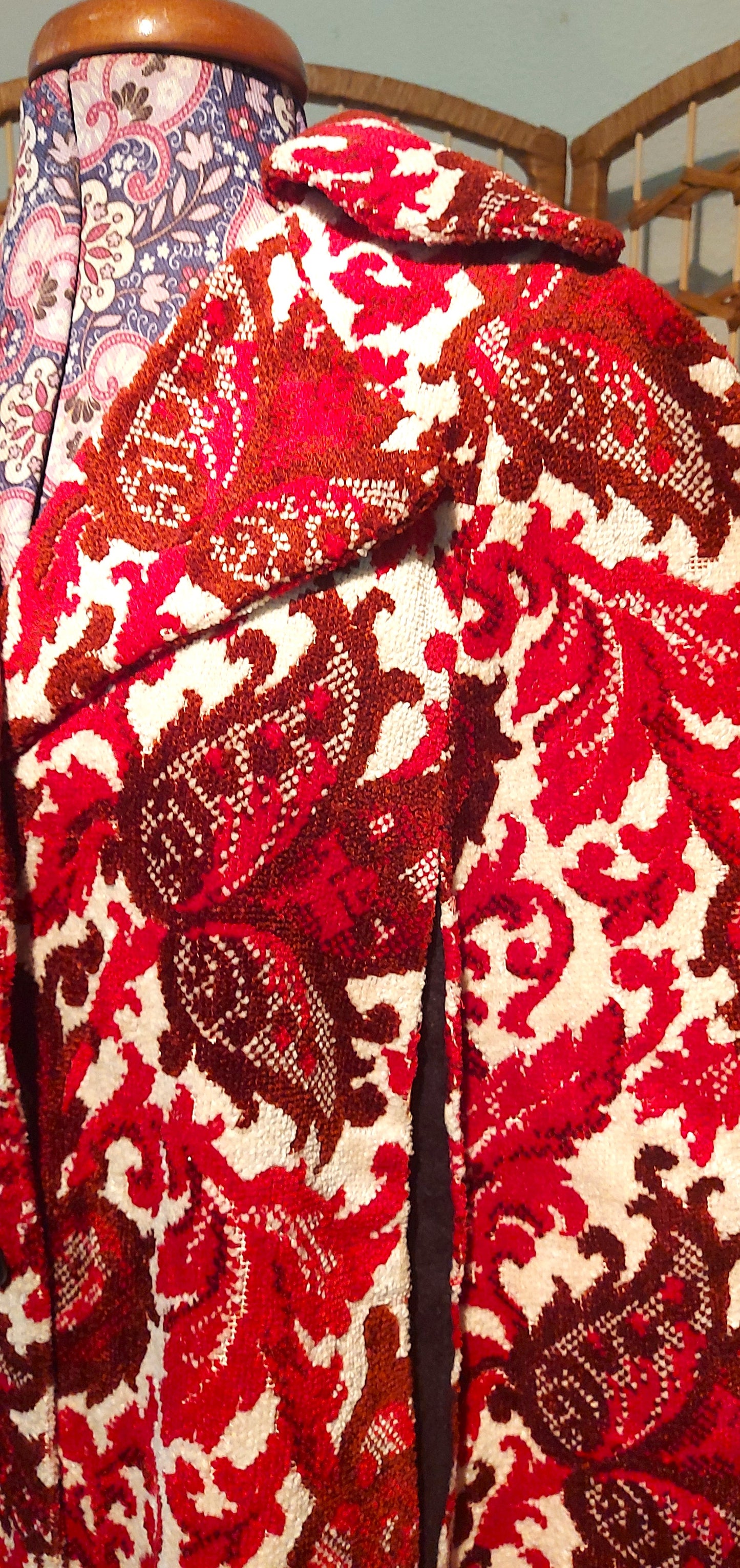 Rare 1960's Tapestry Carpet Cape
