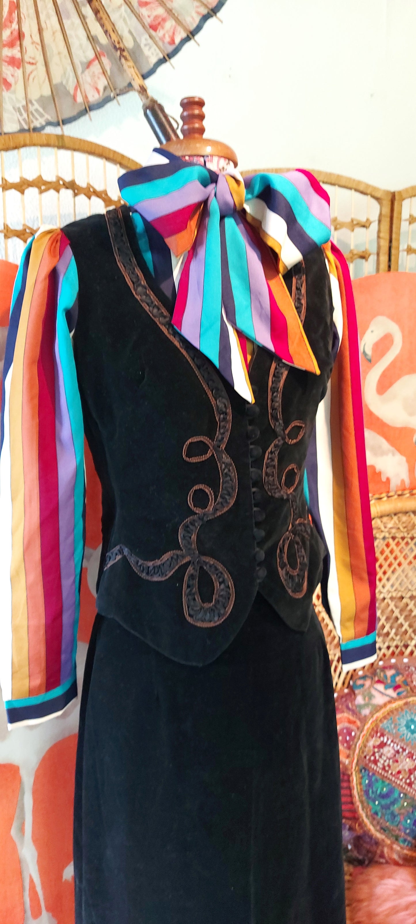 Luna Magick velvet Waistcoat and Maxi Skirt