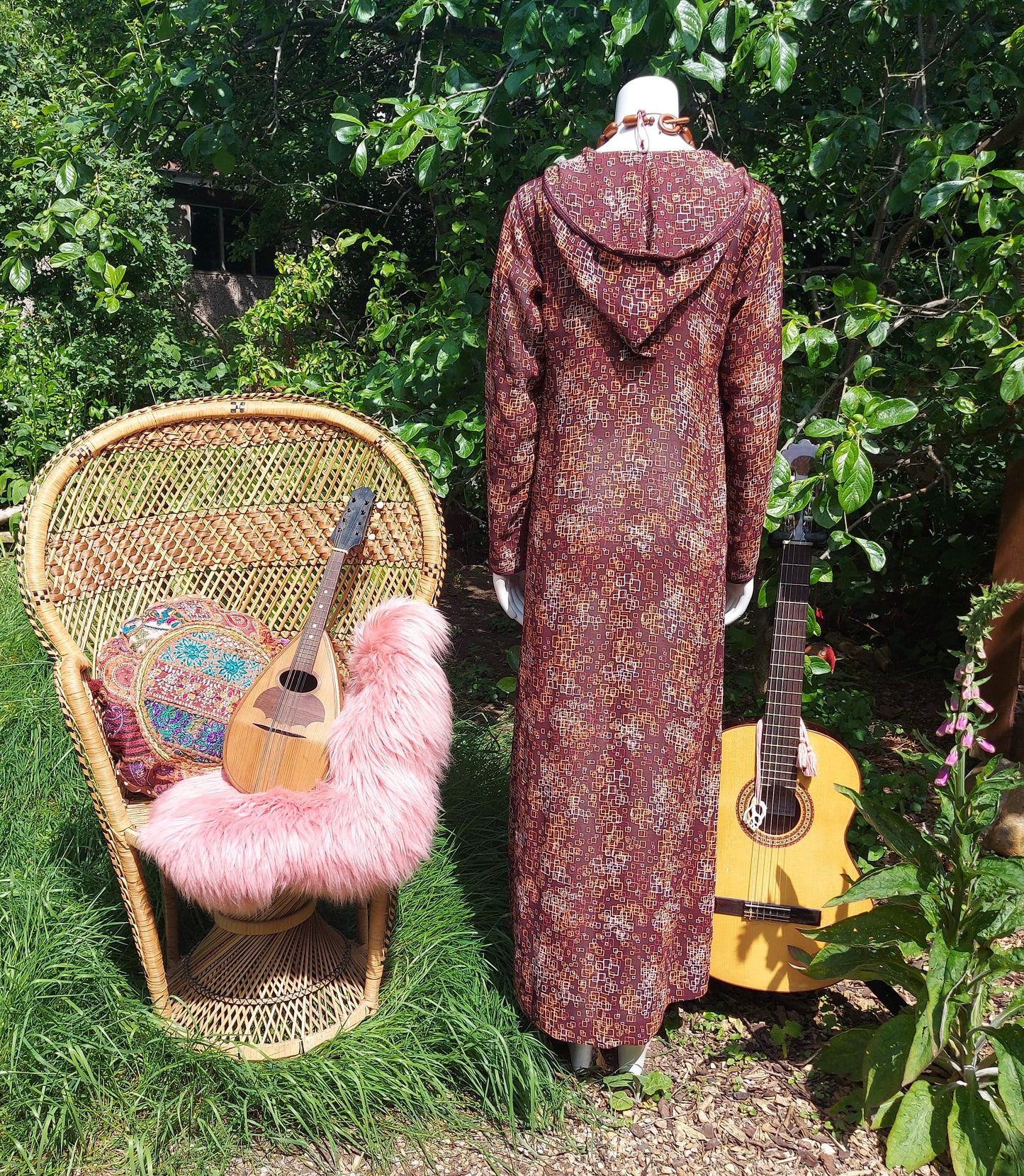 Dancing in the Breeze Hooded Maxi Kaftan