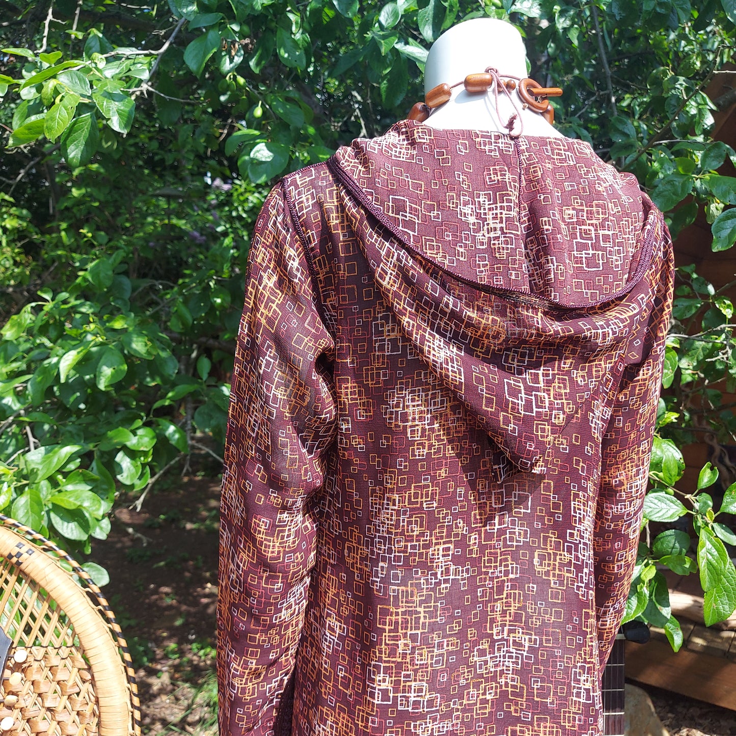Dancing in the Breeze Hooded Maxi Kaftan