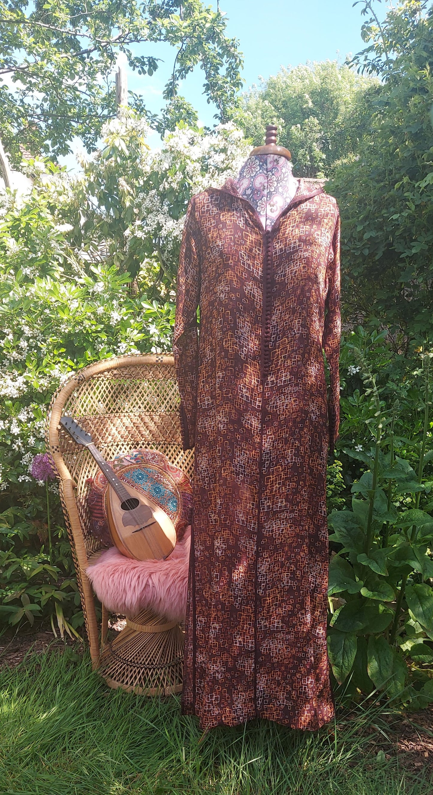 Dancing in the Breeze Hooded Maxi Kaftan
