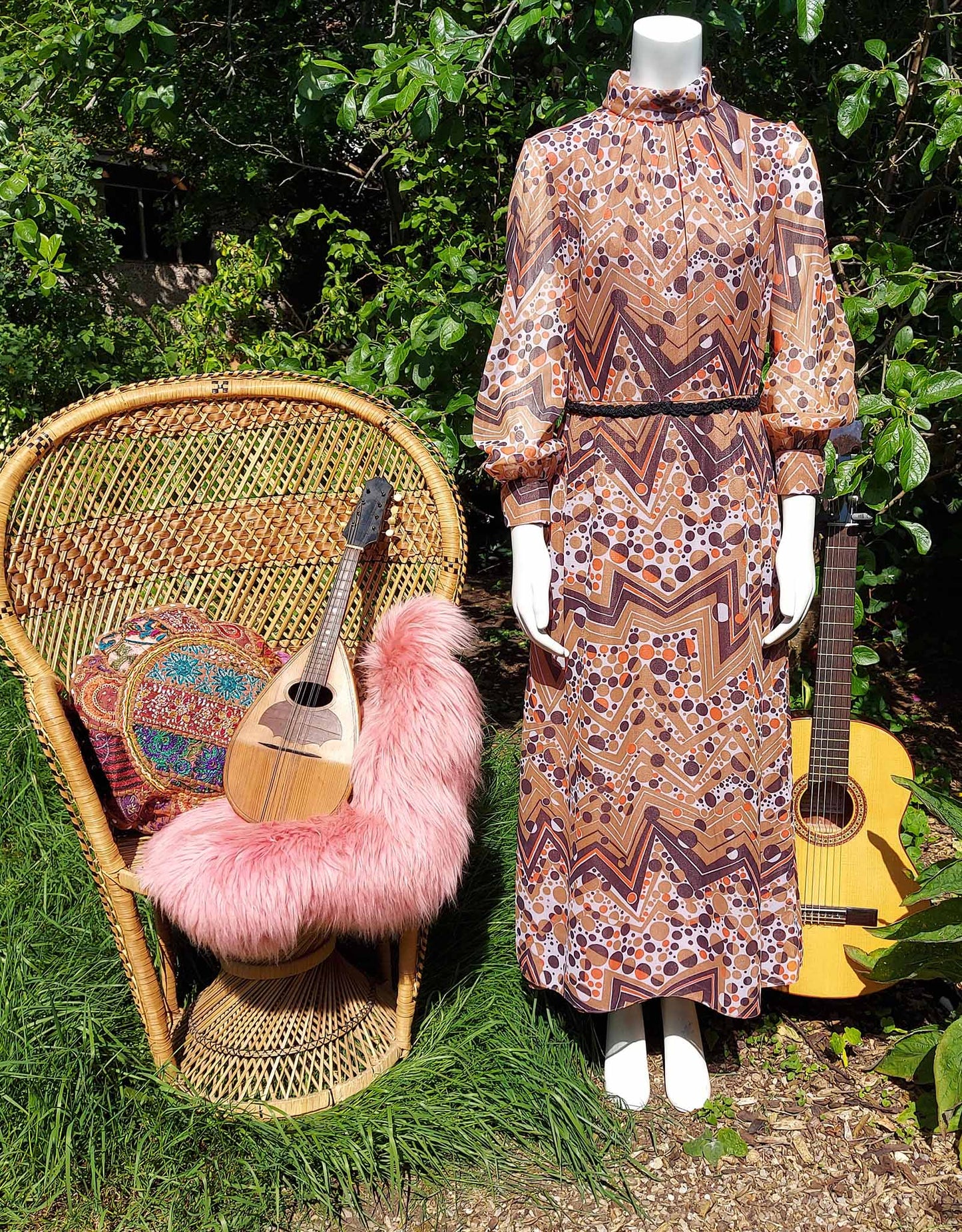 Psychedelic Bubbles Maxi Dress