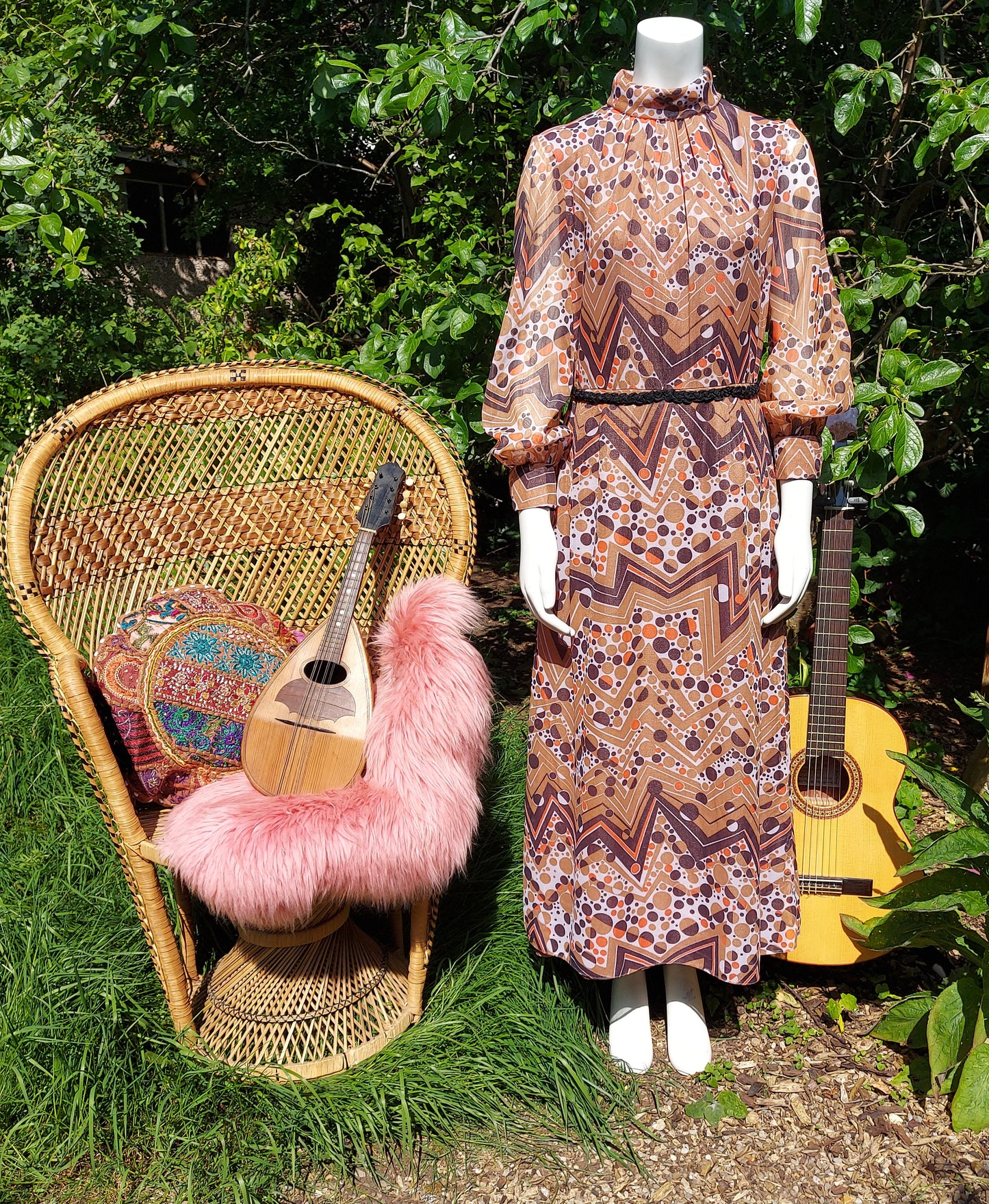 Psychedelic Bubbles Maxi Dress