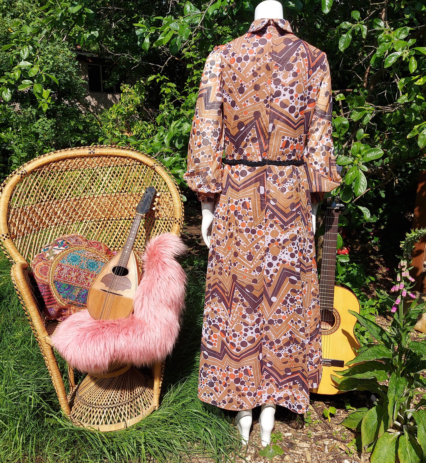 Psychedelic Bubbles Maxi Dress