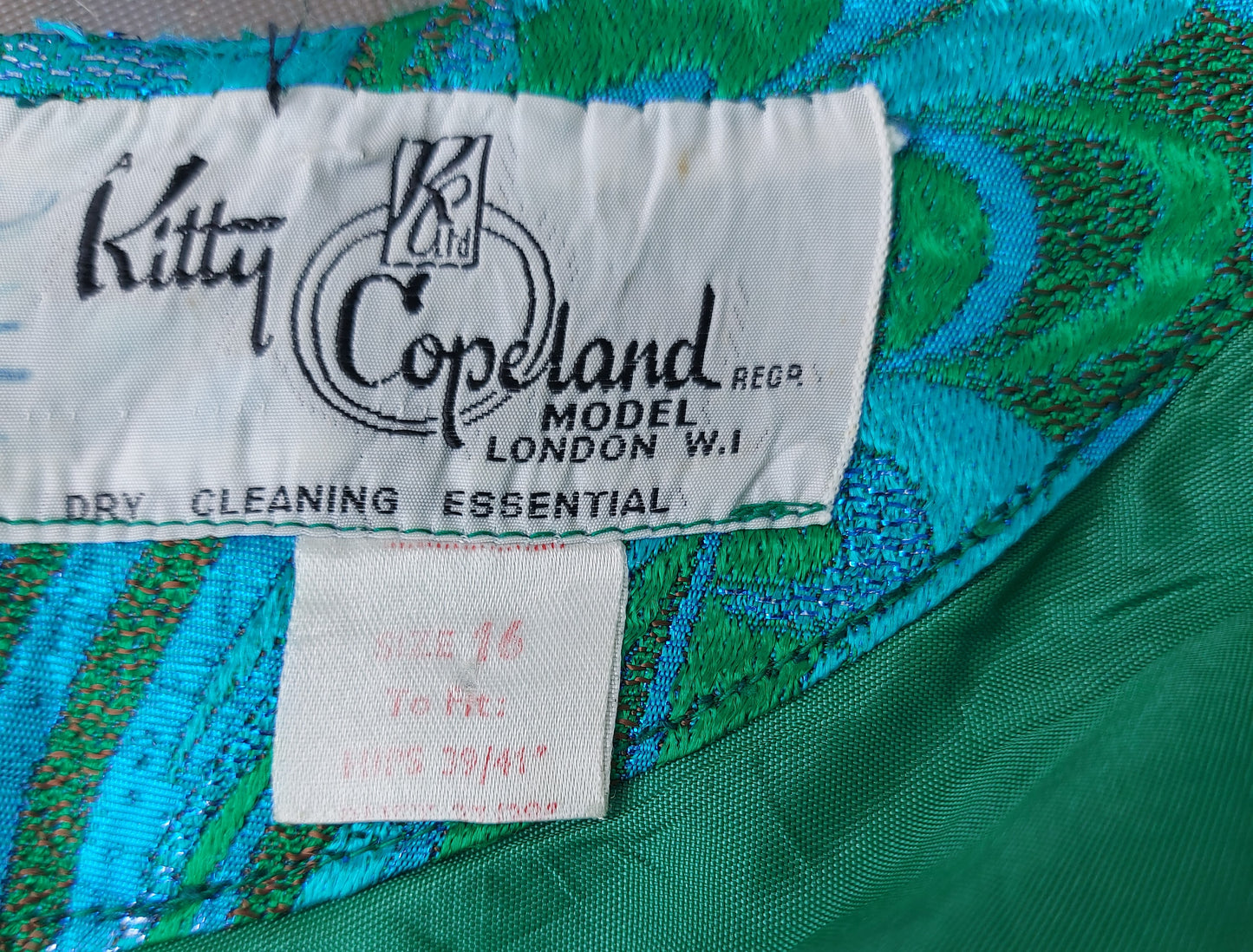 Kitty Copeland Peacock Maxi Dress