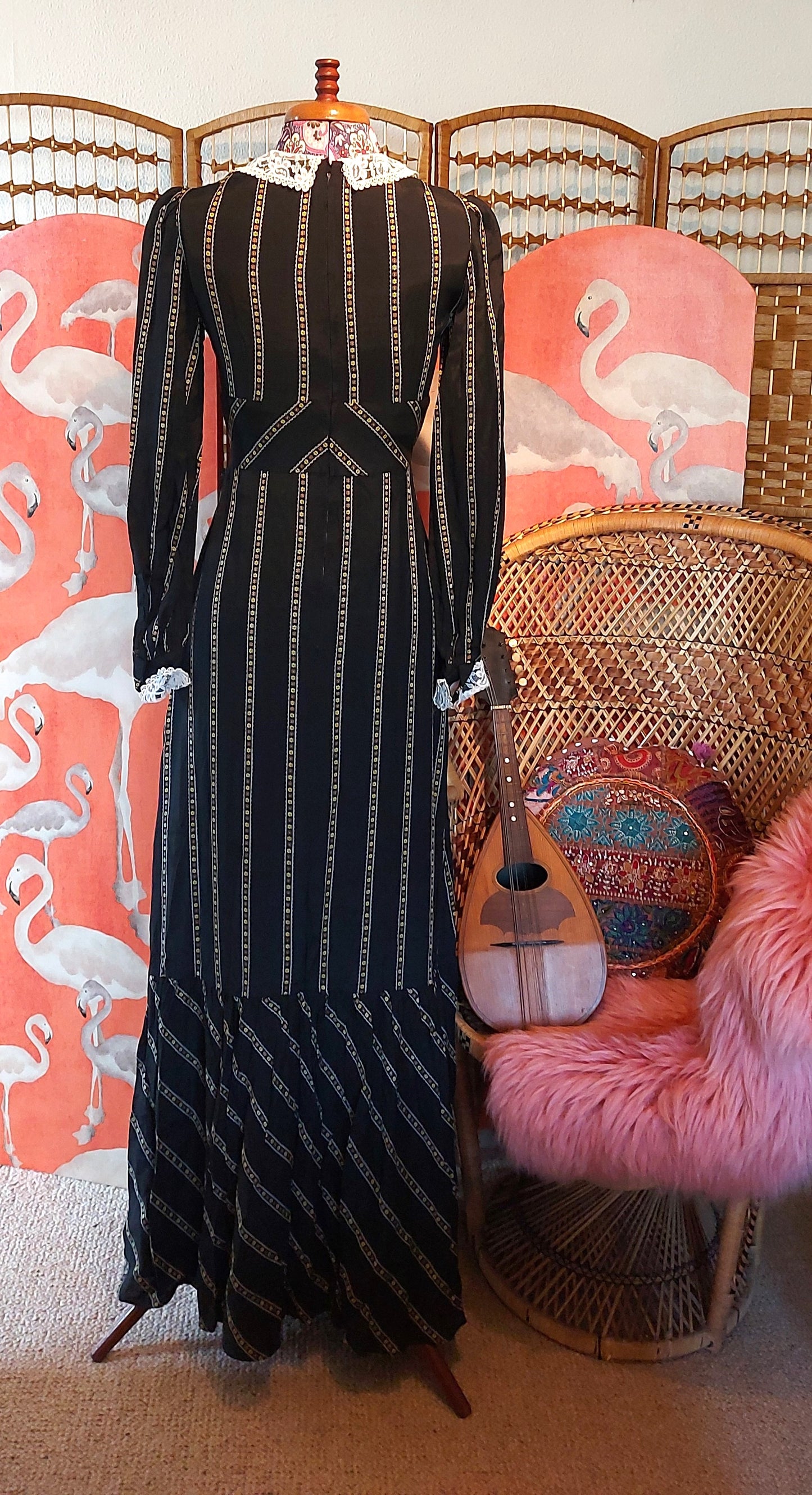 Dark romantic ! gothic Prairie Dress