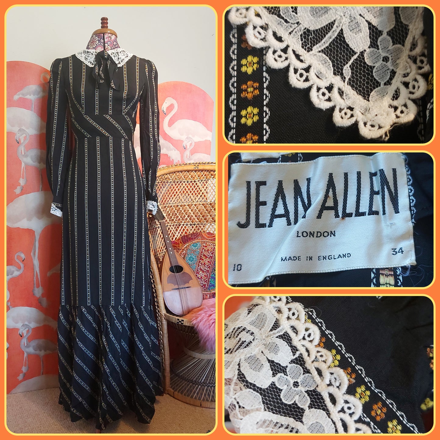 Dark romantic ! gothic Prairie Dress