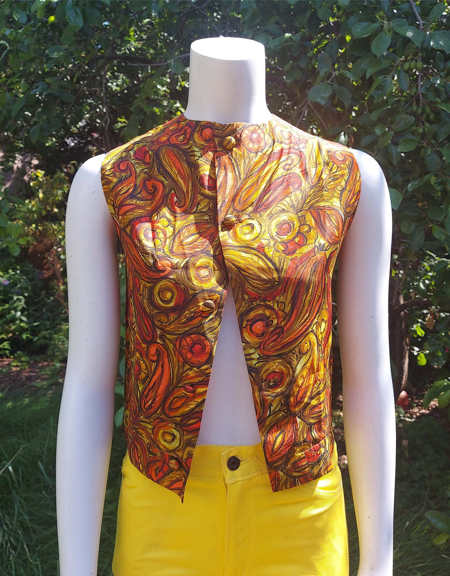 1960's Roxanne buttoned top