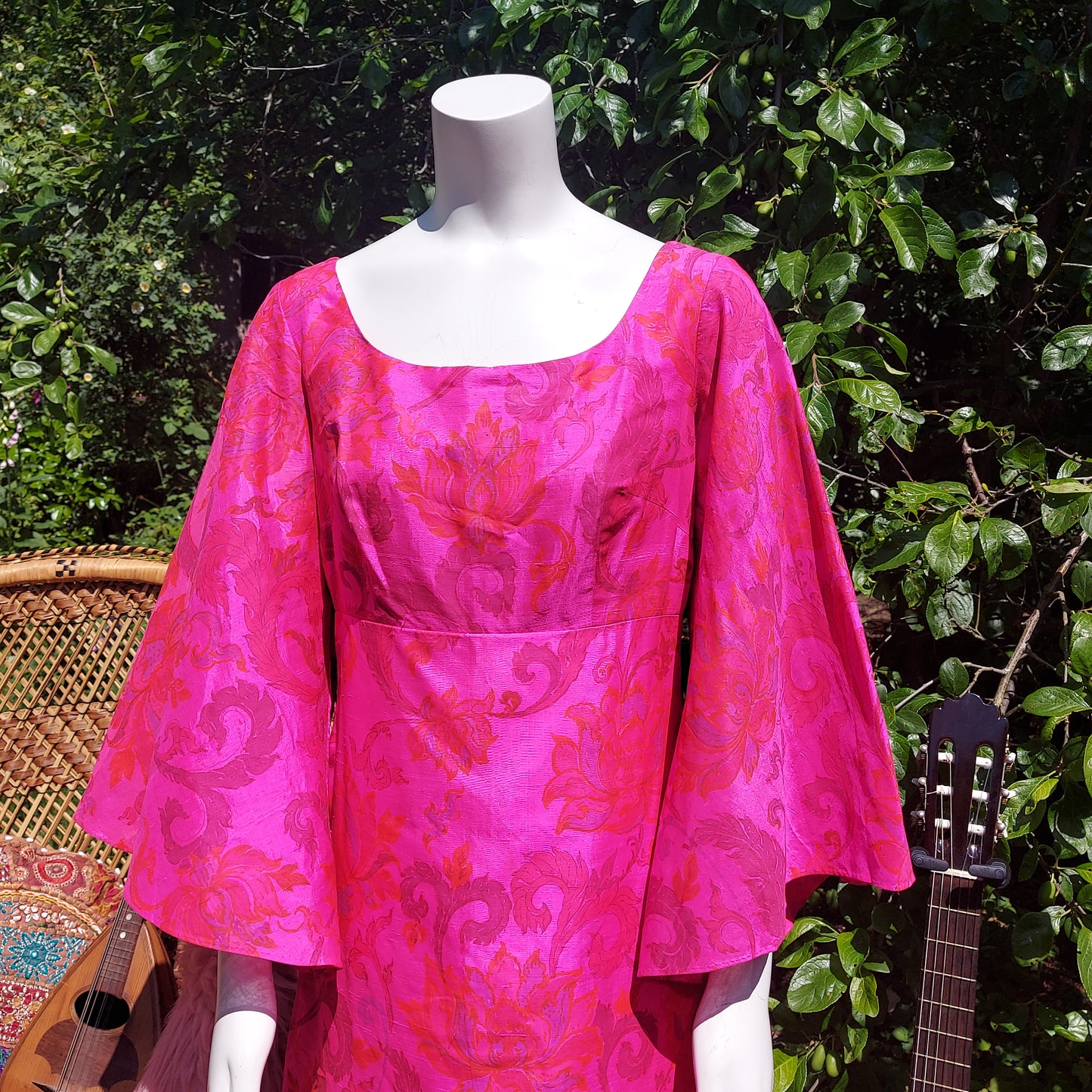 1970's Day Dreamer Maxi Dress with wizard sleeves