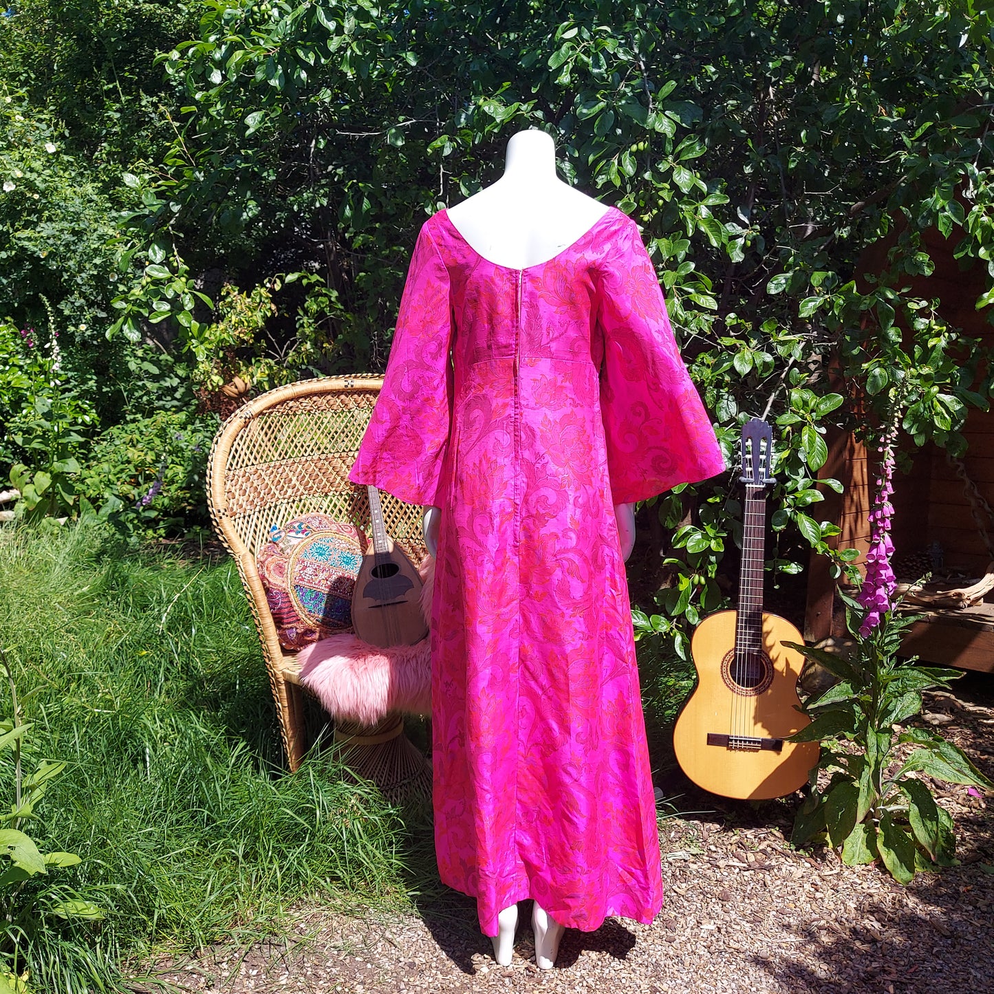 1970's Day Dreamer Maxi Dress with wizard sleeves