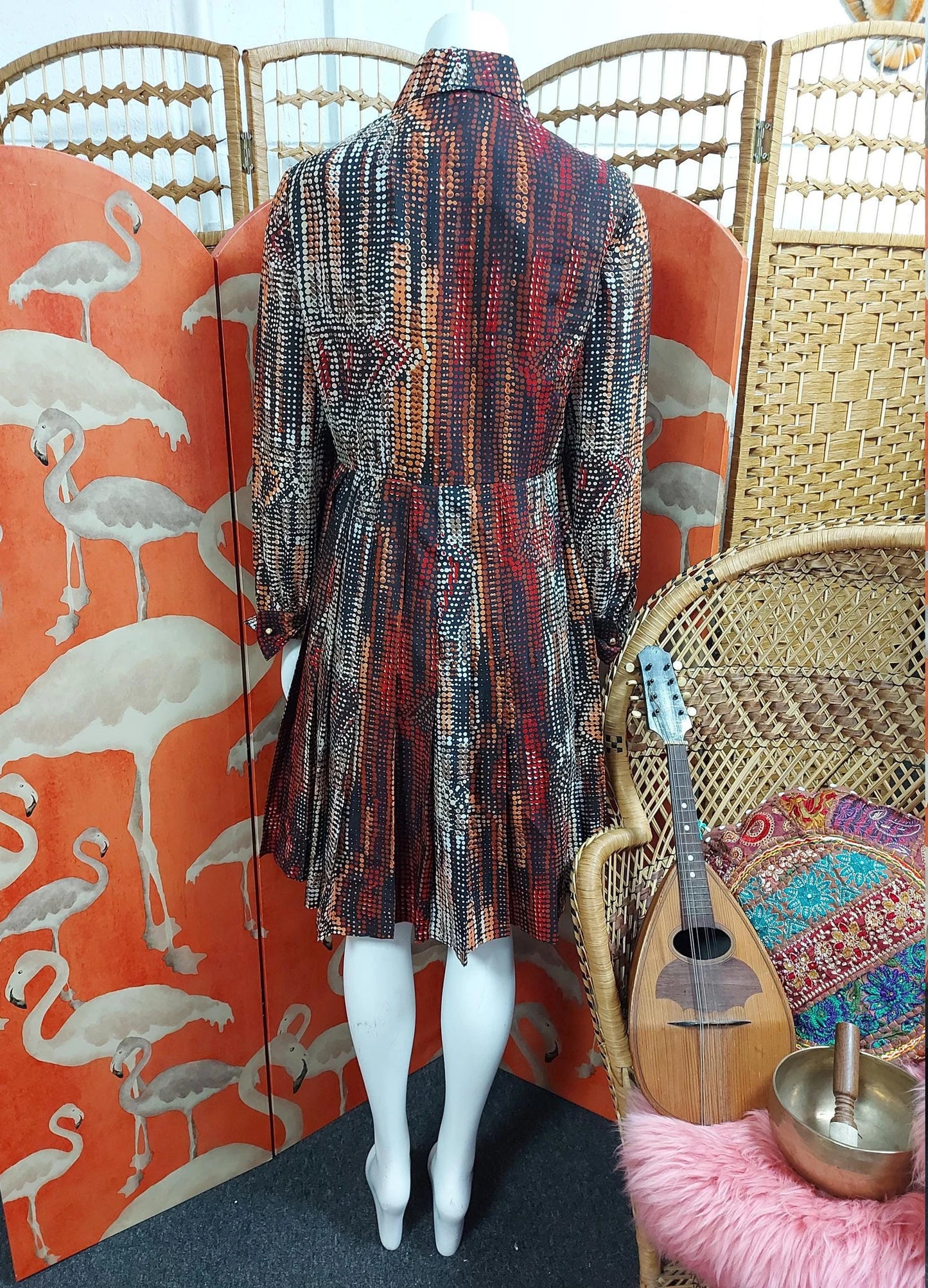 1970's Doris Dagger Collar Dress