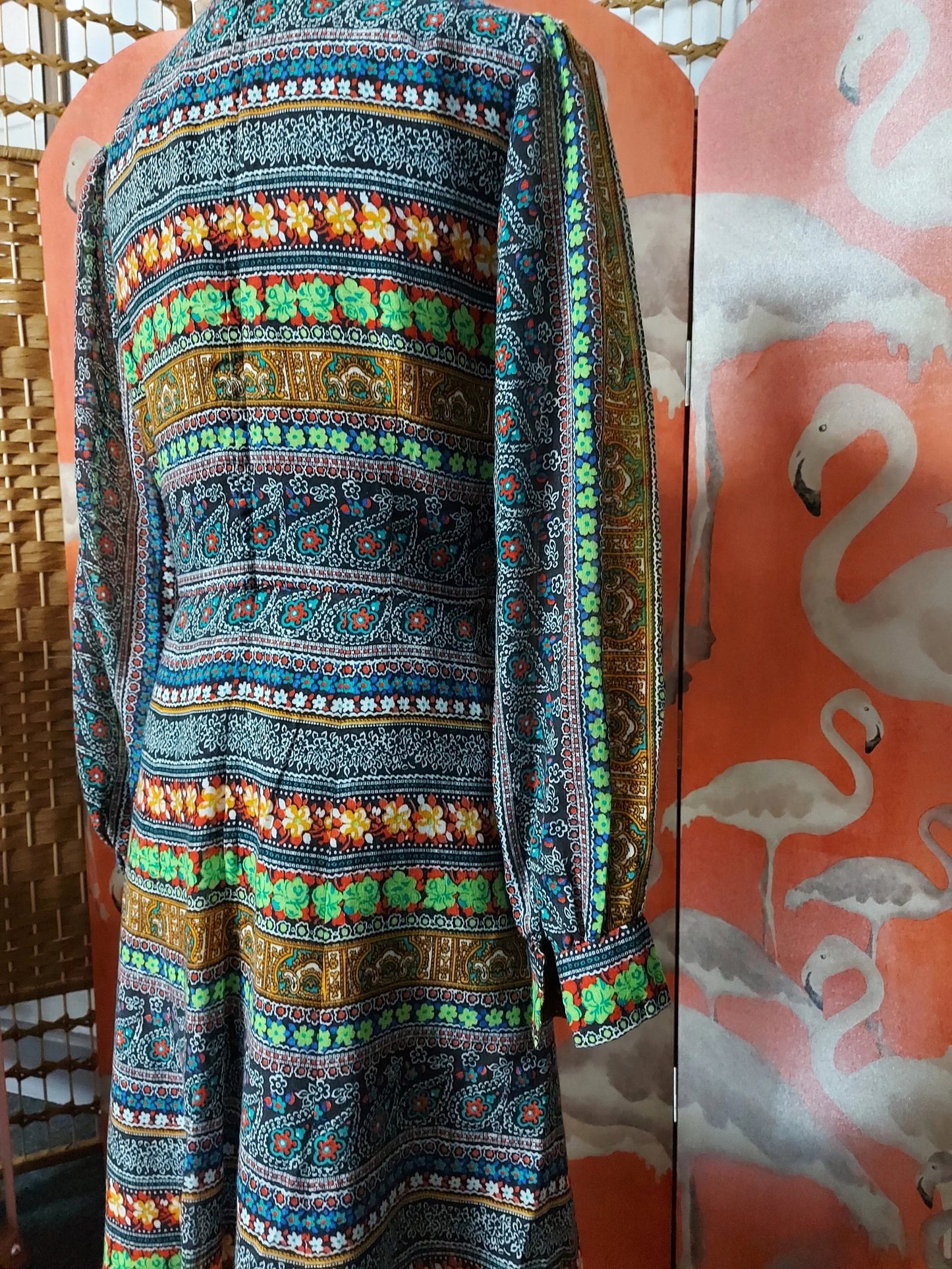 1970's Paisley dayz Hippy Dress