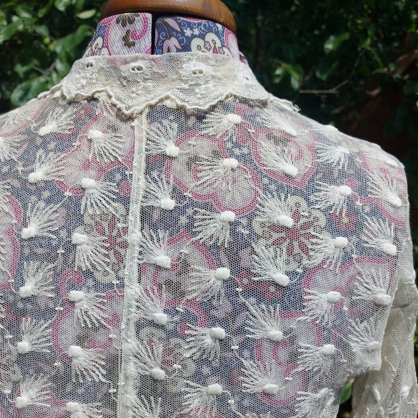 C1900 Antique Lace Tie Top