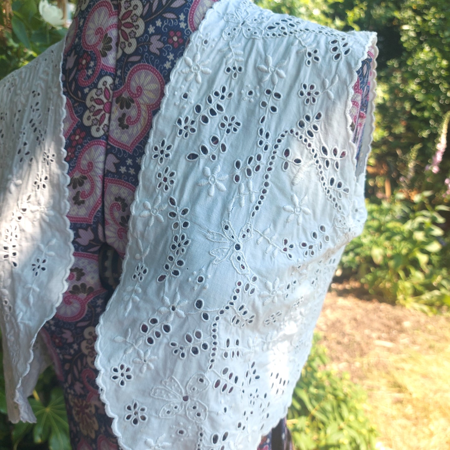 Sweet Bertha C1912 Broidarie Anglaise waistcoat