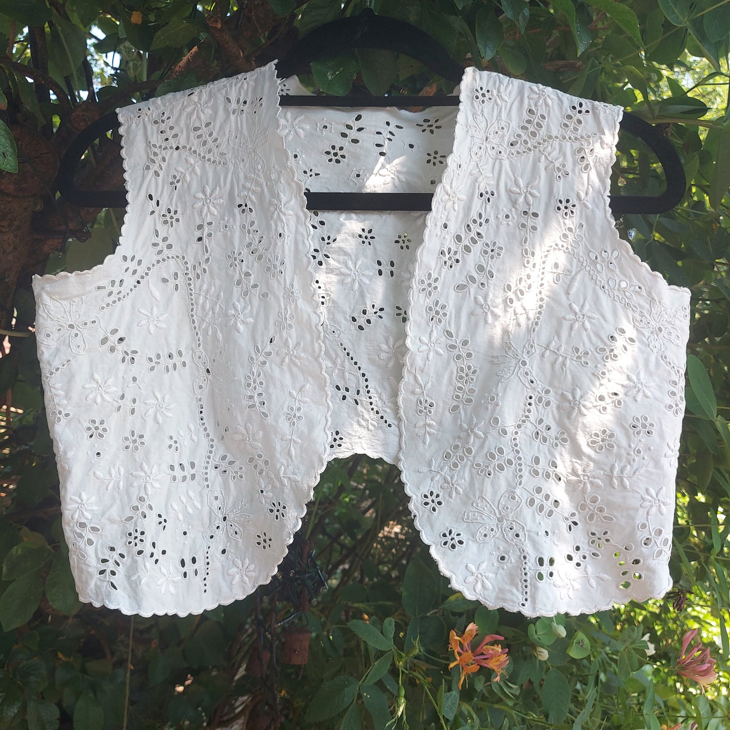 Sweet Bertha C1912 Broidarie Anglaise waistcoat