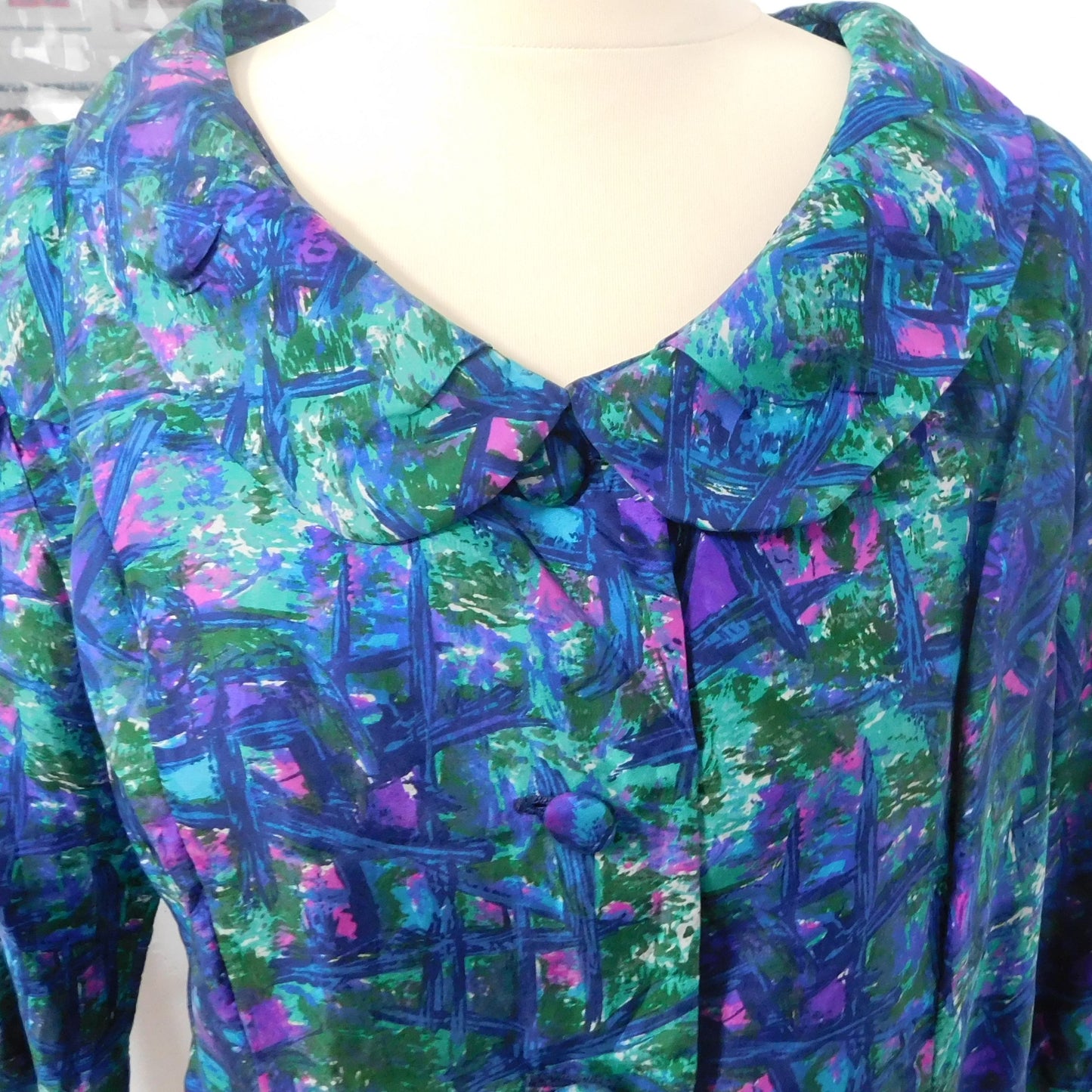 Dearest Doreen 1950's Silk Jacket/top