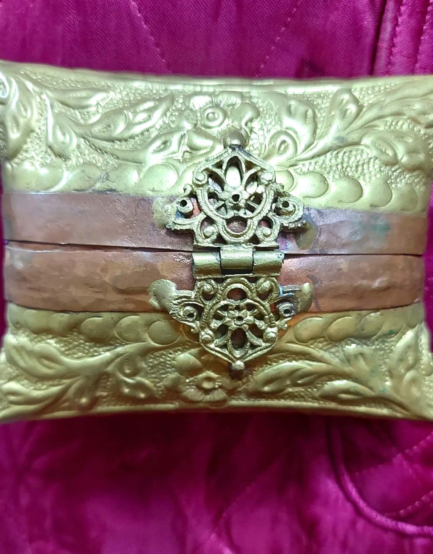 1920's Brass and Copper Minaudiere Purse/bag