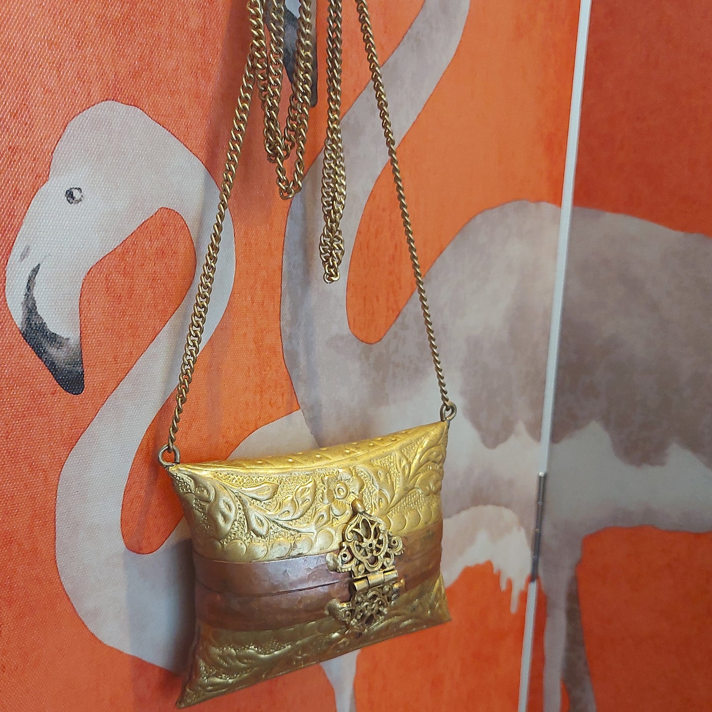 1920's Brass and Copper Minaudiere Purse/bag