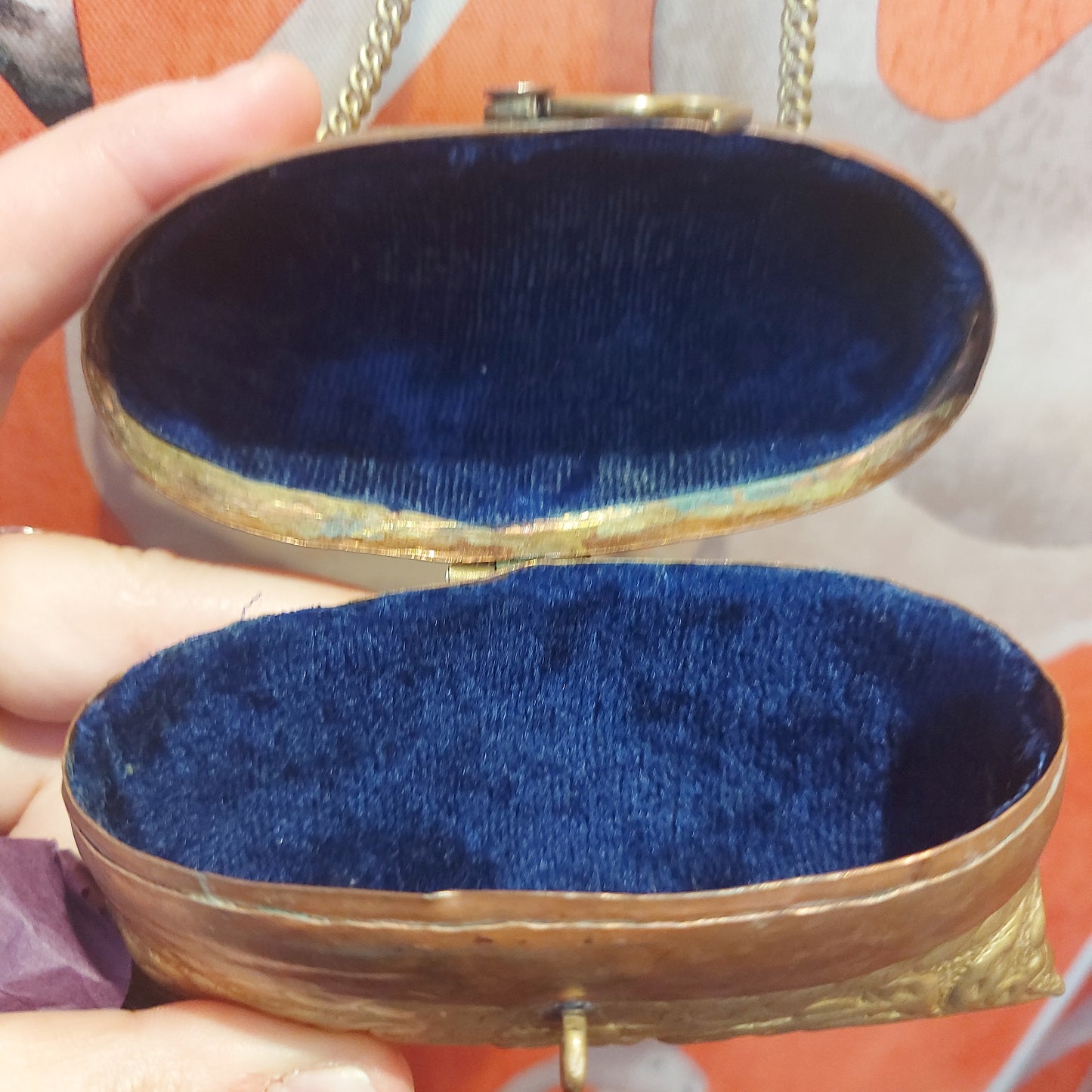 1920's Brass and Copper Minaudiere Purse/bag