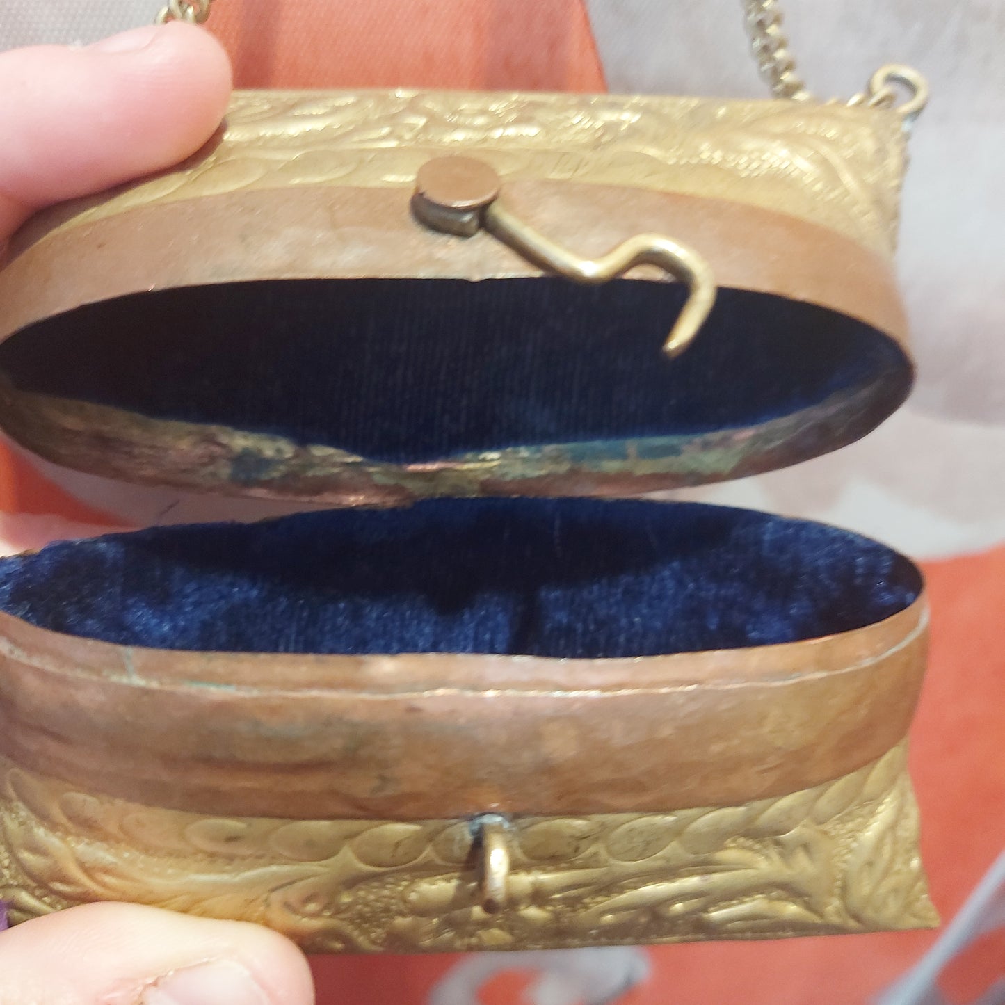 1920's Brass and Copper Minaudiere Purse/bag