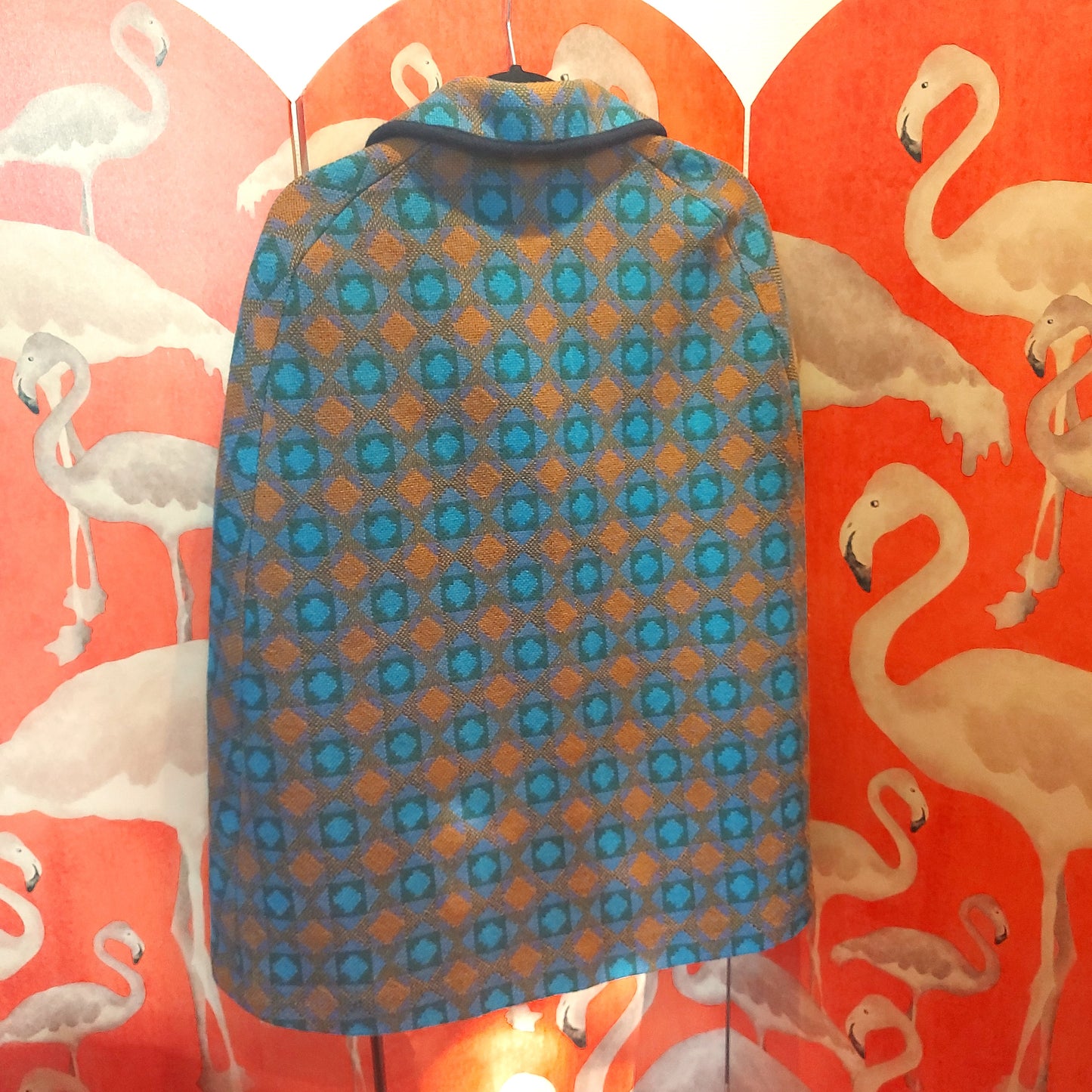1960's Welsh Tapestry Cape and Matching Hat