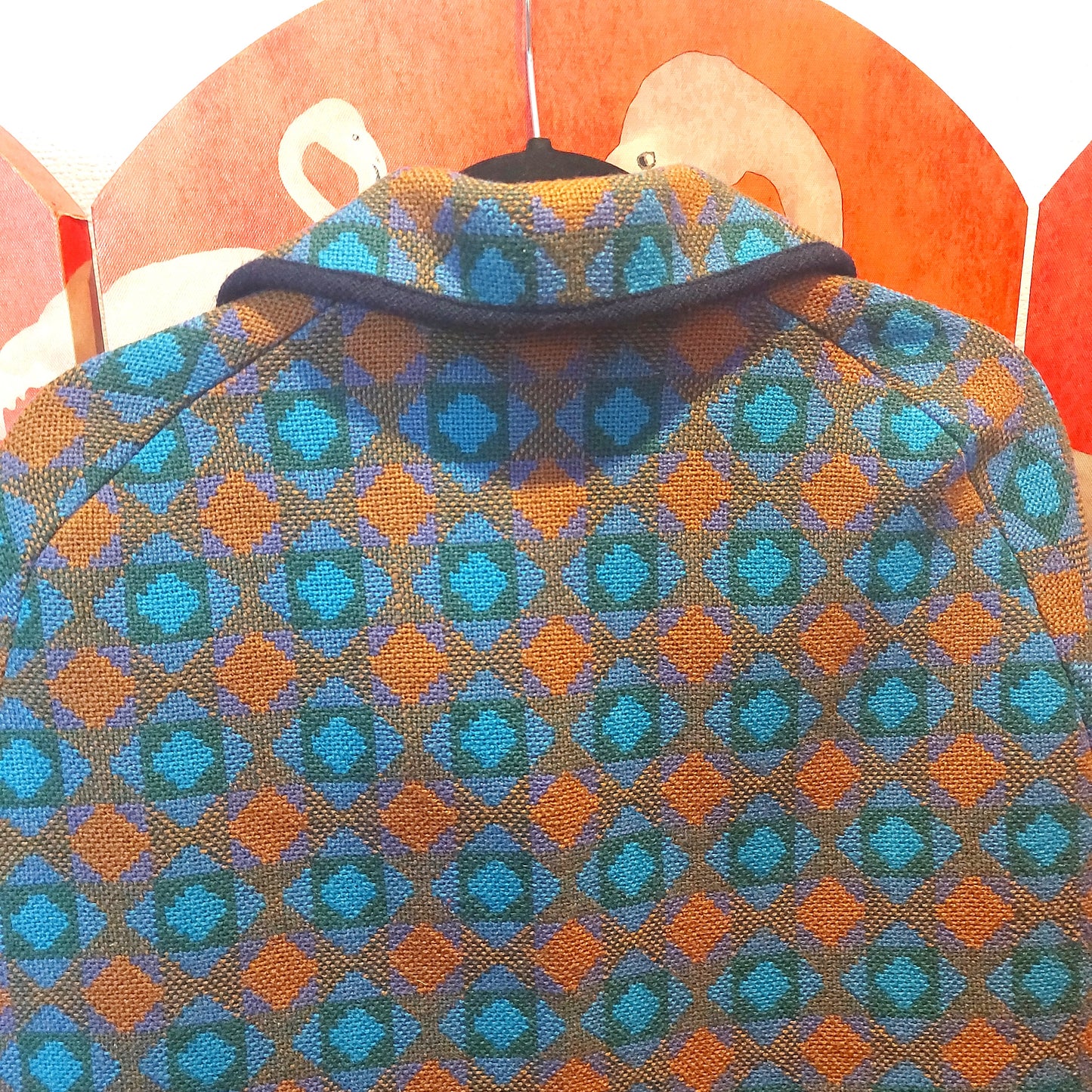 1960's Welsh Tapestry Cape and Matching Hat