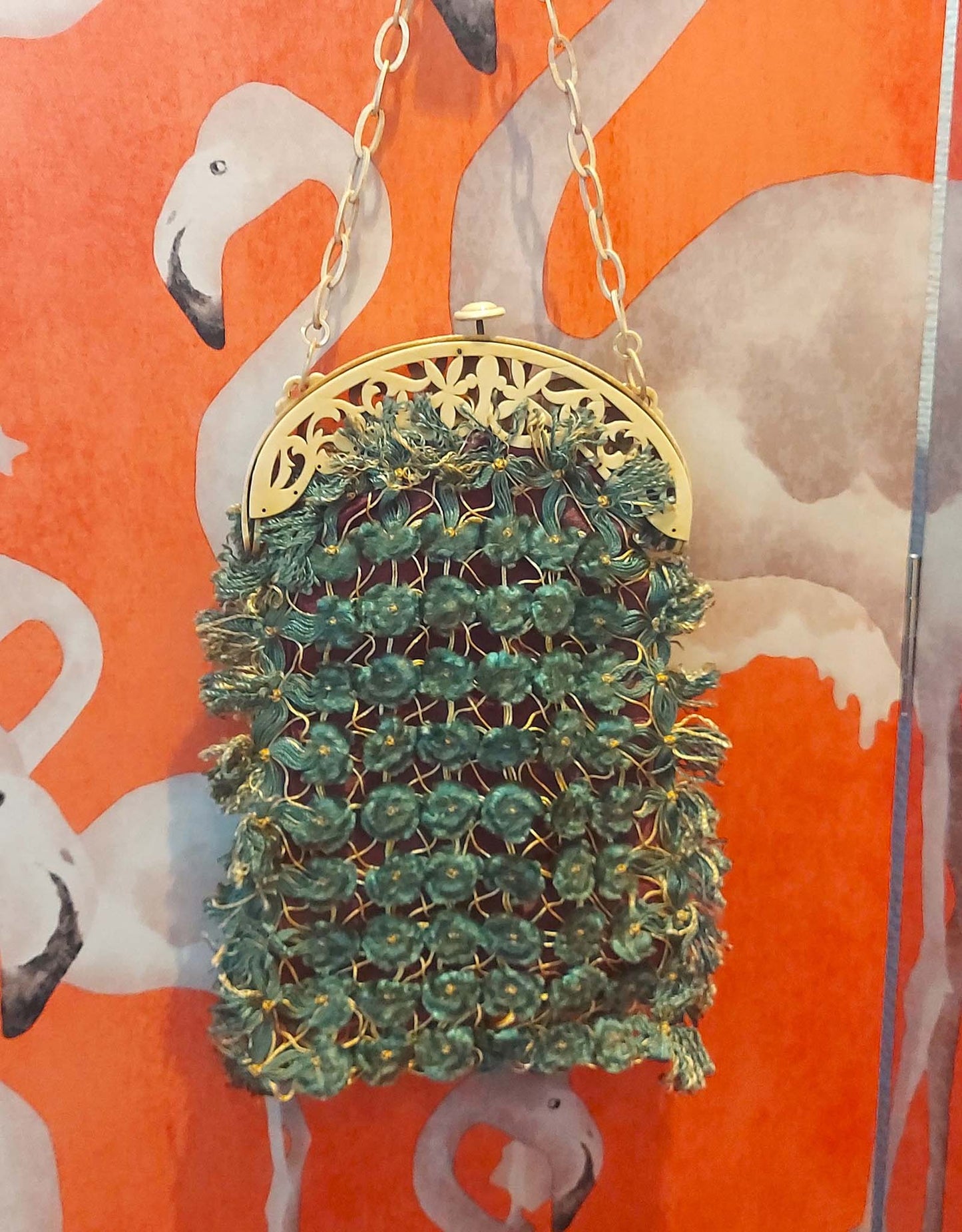 1920's Silk Ribbon Bag
