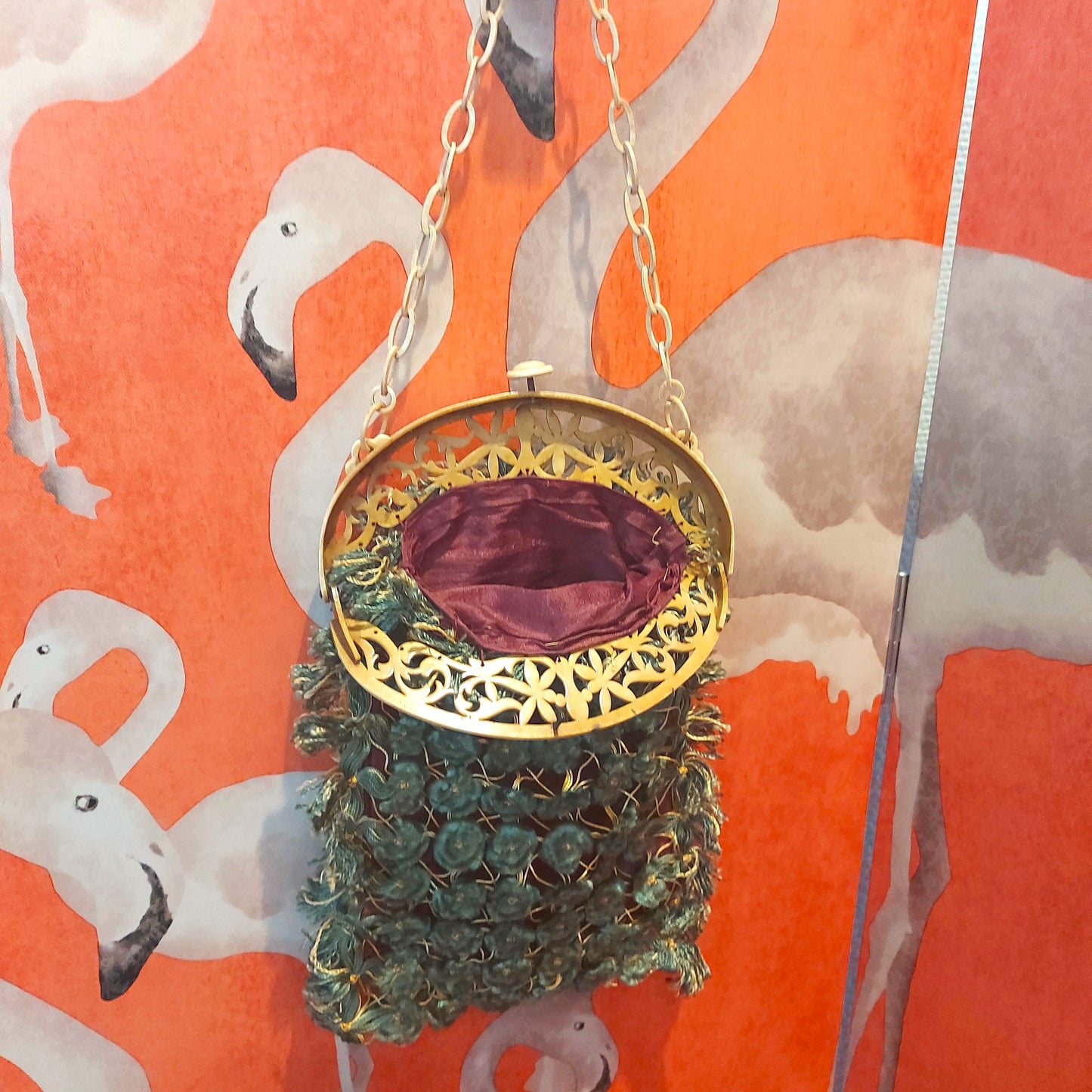 1920's Silk Ribbon Bag