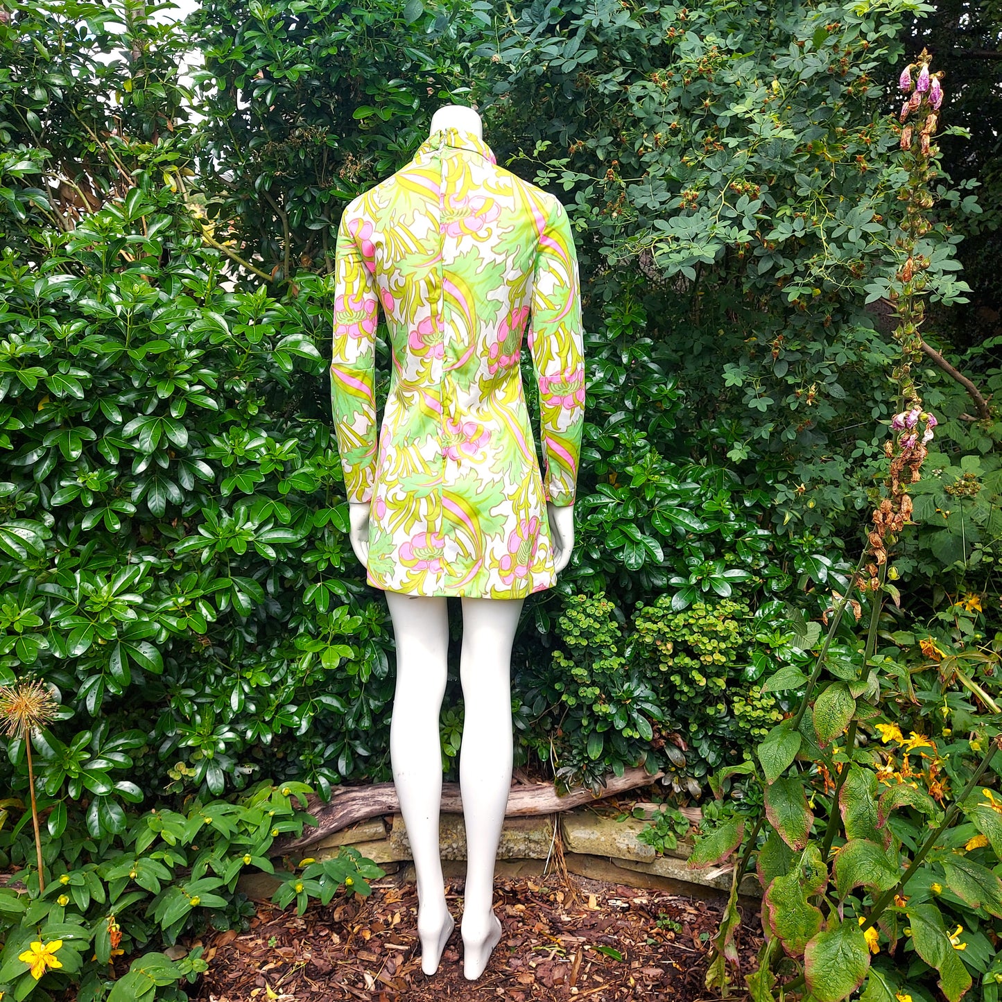 1960's Liberty of London psychedelic print Midi dress by Colin Glascoe