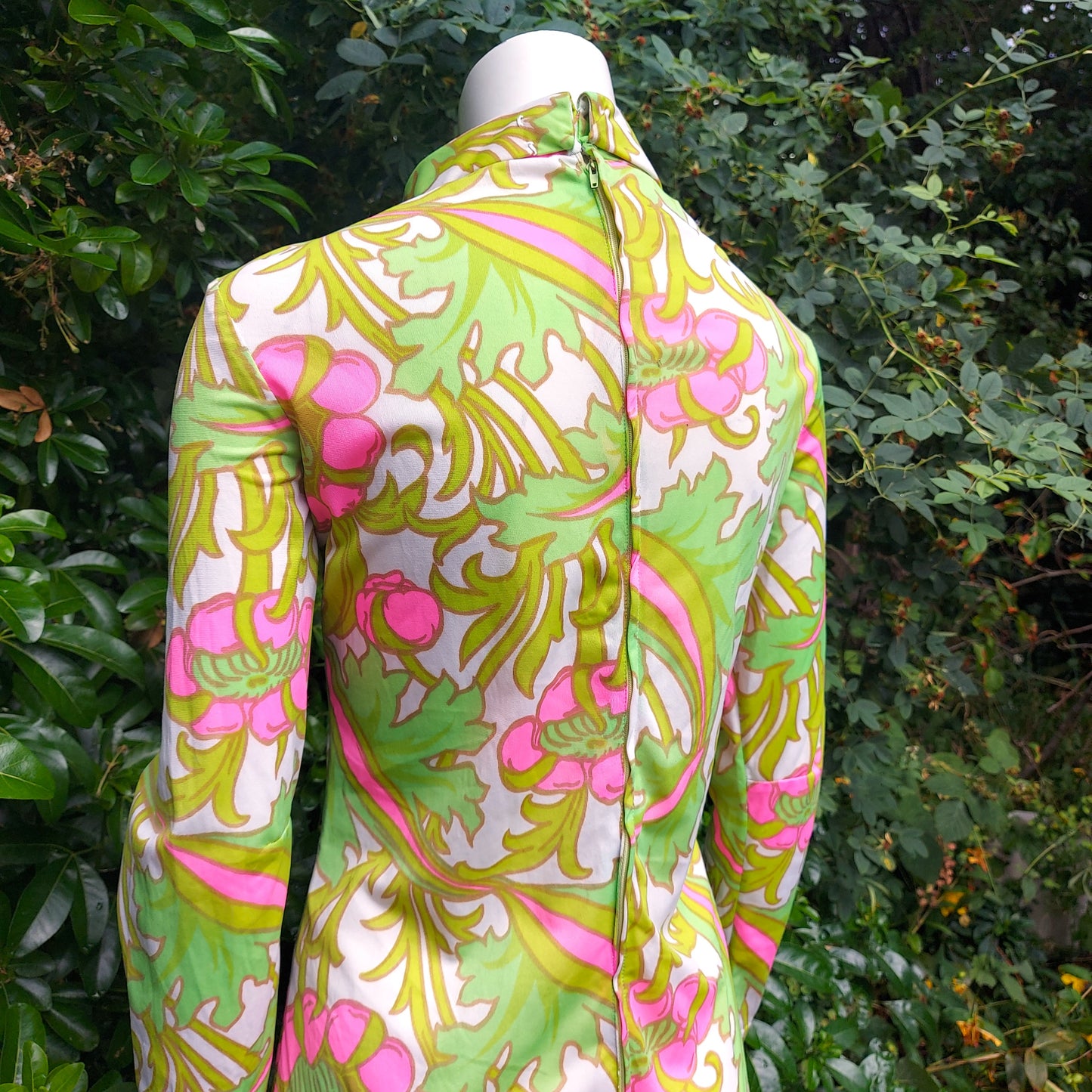 1960's Liberty of London psychedelic print Midi dress by Colin Glascoe