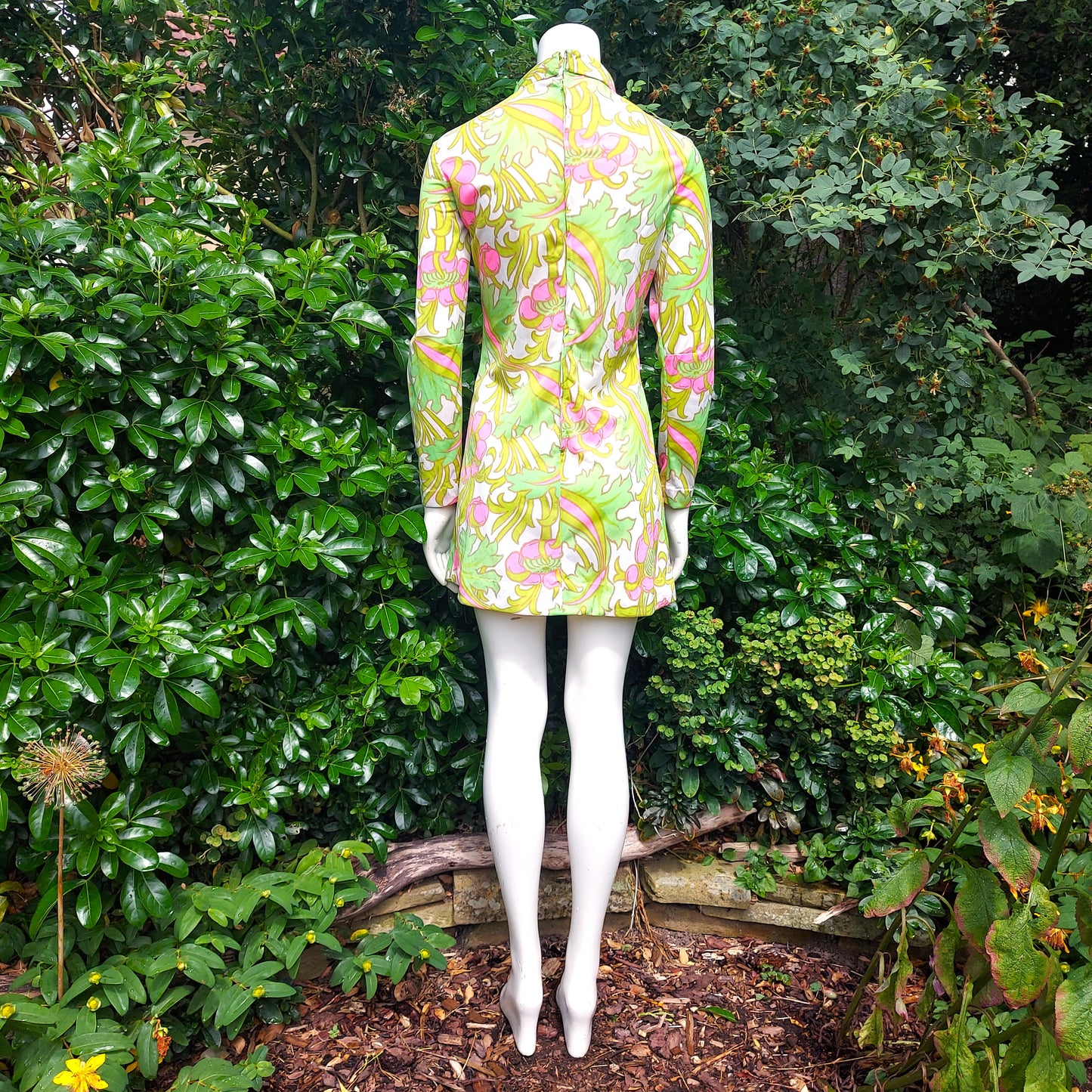 1960's Liberty of London psychedelic print Midi dress by Colin Glascoe