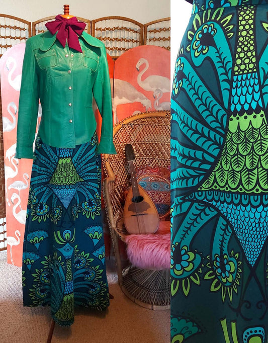 Eye of Aurora Psychedelic Maxi Skirt